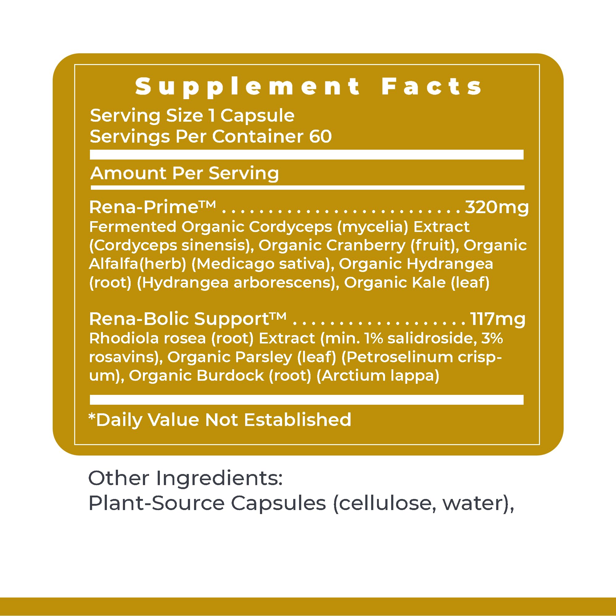 Premier Research Labs RenaVen - Premier Kidney Support for Kidney Cleanse Detox and Repair | Improve Kidney Function and Urinary Support with Fermented Cordyceps - 60 Plant-Source Capsules Premier Research LabsAu supplements