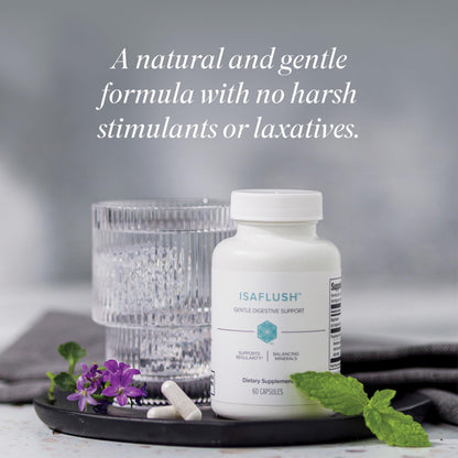 Isagenix IsaFlush - Gentle Digestive Support with Balanced Minerals Encouraging Regularity - No Harsh Laxatives - 60 Capsules IsagenixUS supplements