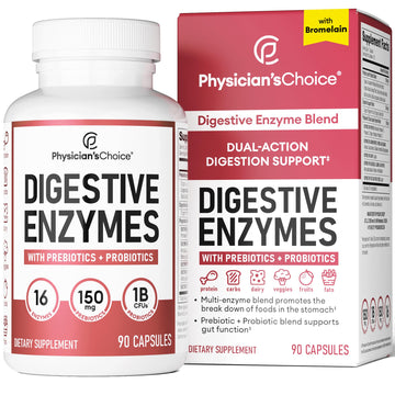 Physician's CHOICE Digestive Enzymes - Multi Enzymes, Bromelain, Organic Prebiotics Physician's CHOICEAu supplements