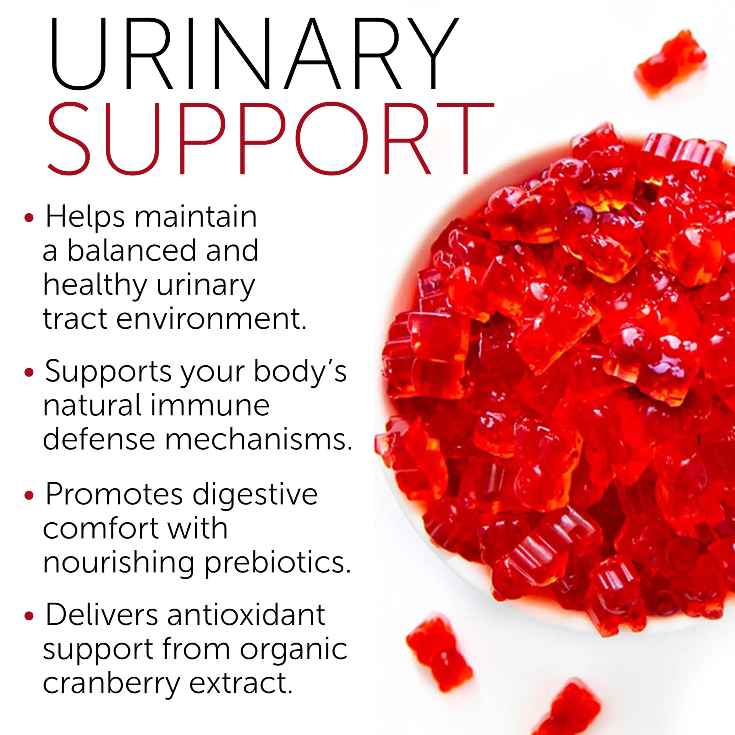 Cranberry Gummies UTI Treatment for Women | Urinary Tract Support for Women | Daily UTI Defense with Cranberry & Probiotics | Promotes Urinary Comfort & Normal Frequency | 60 Gummies Terramed Just Think ComfortAu supplements