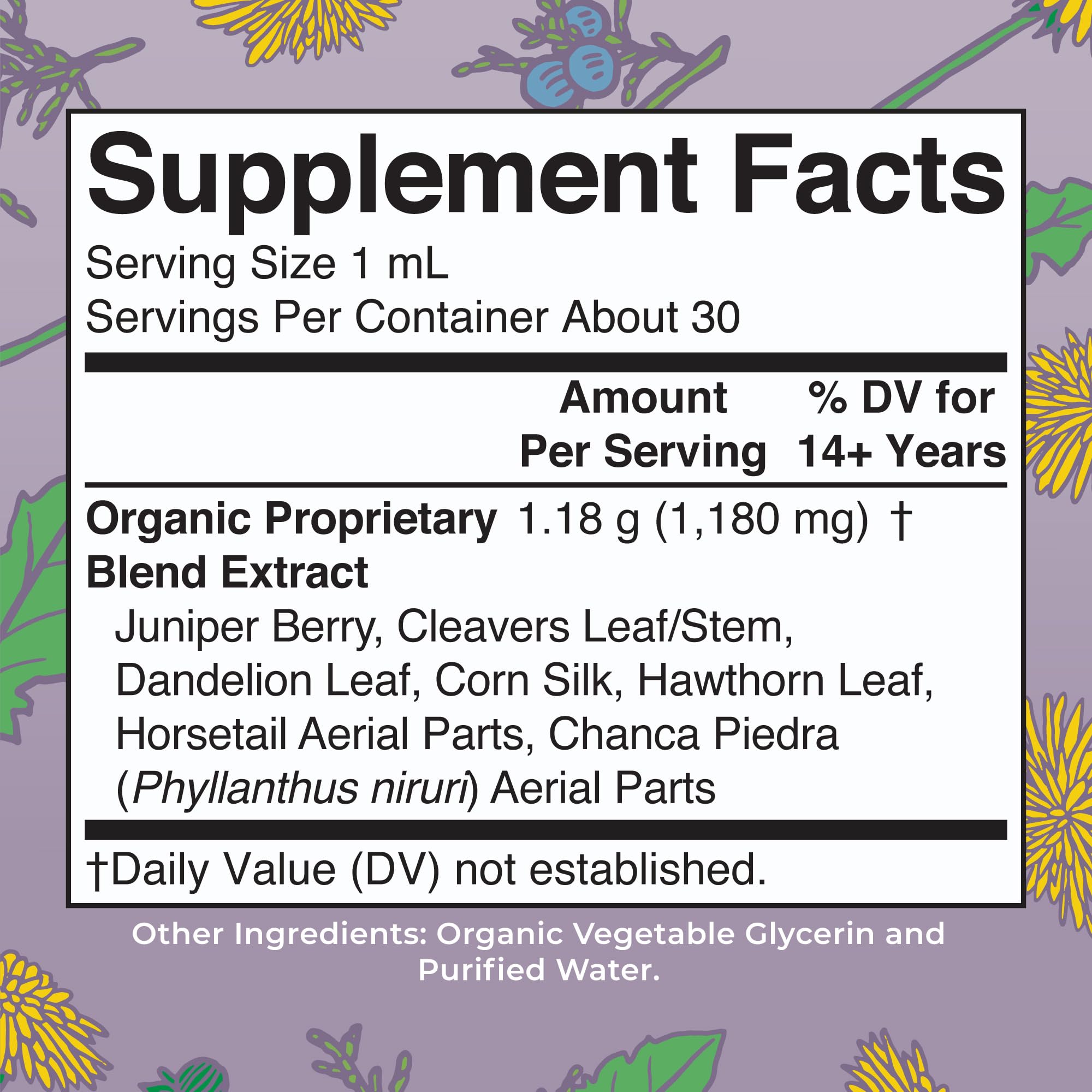 MaryRuth Organics Herbal Supplement Drops | Support Renal & Urinary Systems | Juniper Berry | Cleavers | Dandelion | Hawthorn | Horsetail & Chanca Piedra | Vegan | Non-GMO | 1 Fl Oz MARYRUTH'SUS supplements