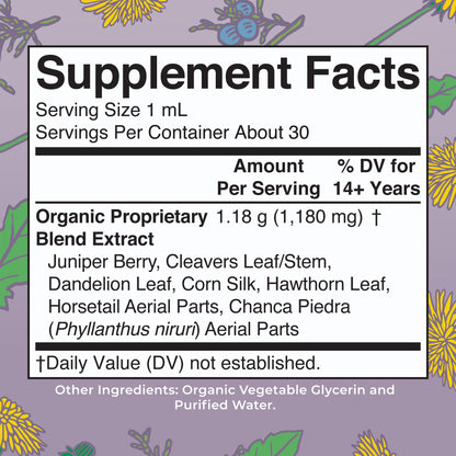 MaryRuth Organics Herbal Supplement Drops | Support Renal & Urinary Systems | Juniper Berry | Cleavers | Dandelion | Hawthorn | Horsetail & Chanca Piedra | Vegan | Non-GMO | 1 Fl Oz MARYRUTH'SUS supplements