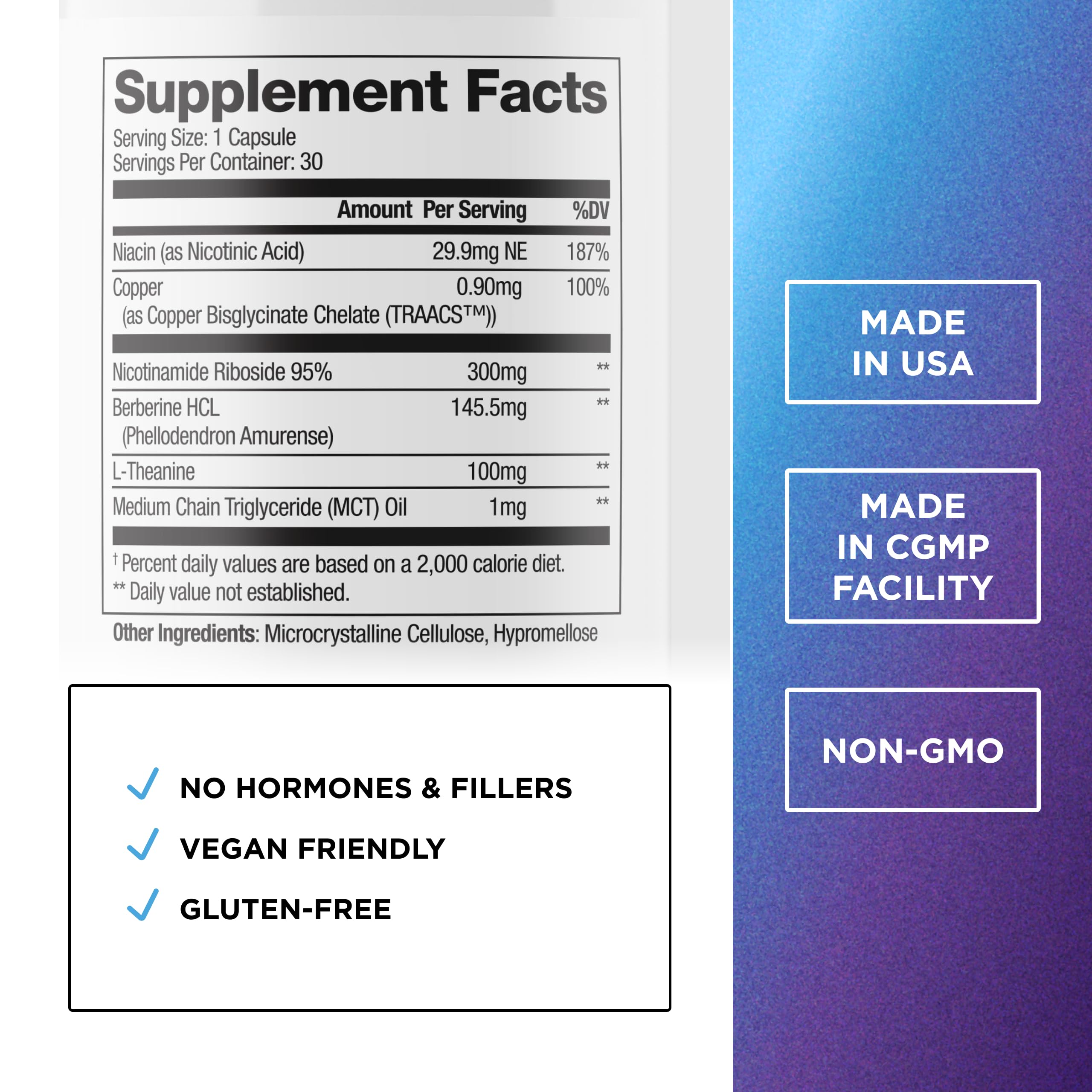 DR. EMIL NUTRITION NAD+ Boost - Nicotinamide Riboside Supplement for Longevity, Healthy Aging & Cellular Regeneration - NAD Supplement with with Berberine, L-Theanine & Niacin - 30-Day Supply DR. EMIL NUTRITIONAu supplements