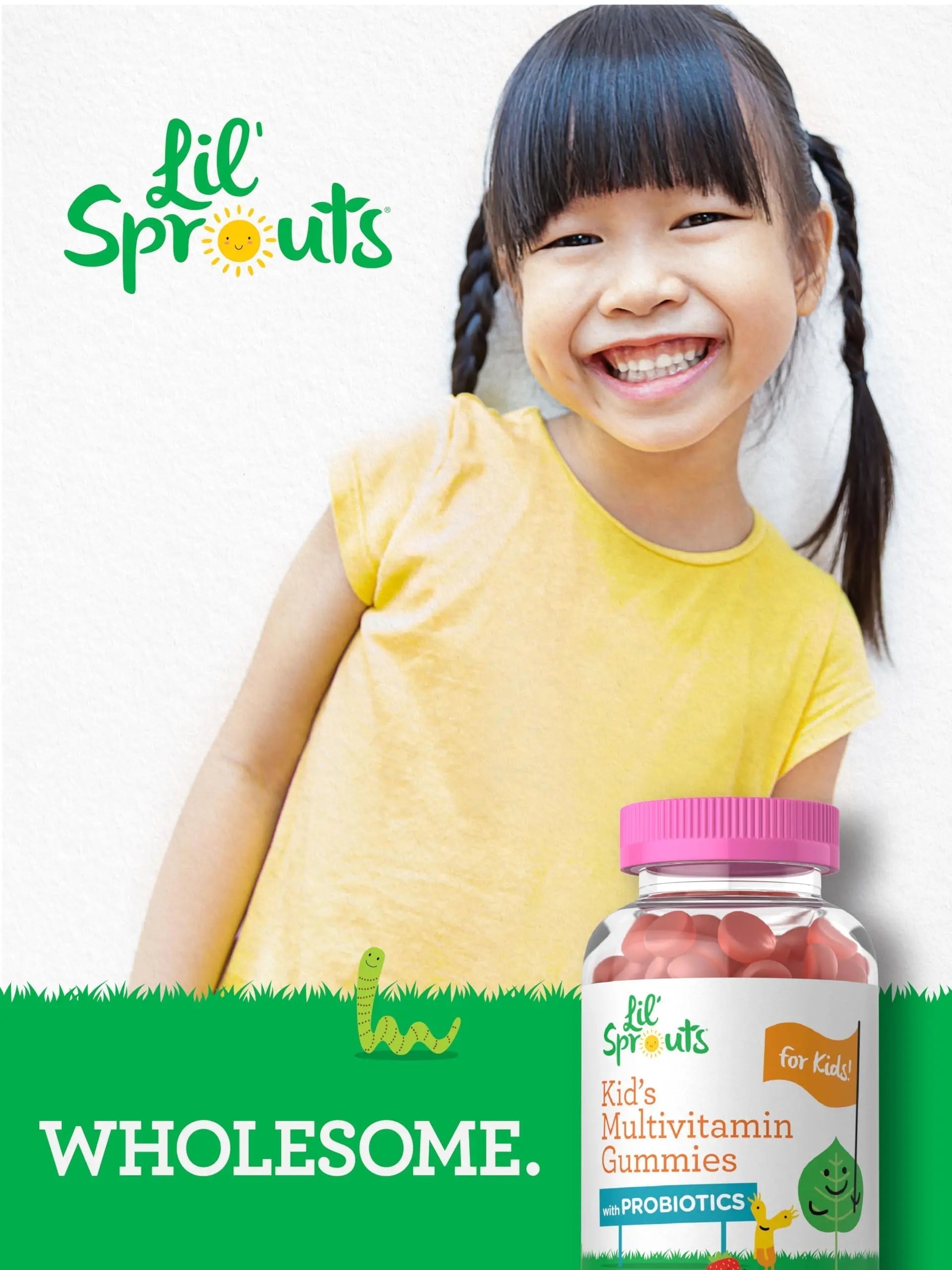 Carlyle Kids Multivitamin Gummies with Probiotics | 60 Chewables | Berry Flavor | Vegetarian, Non-GMO, Gluten Free Children's Supplement | by Lil' Sprouts | CarlyleAu supplements