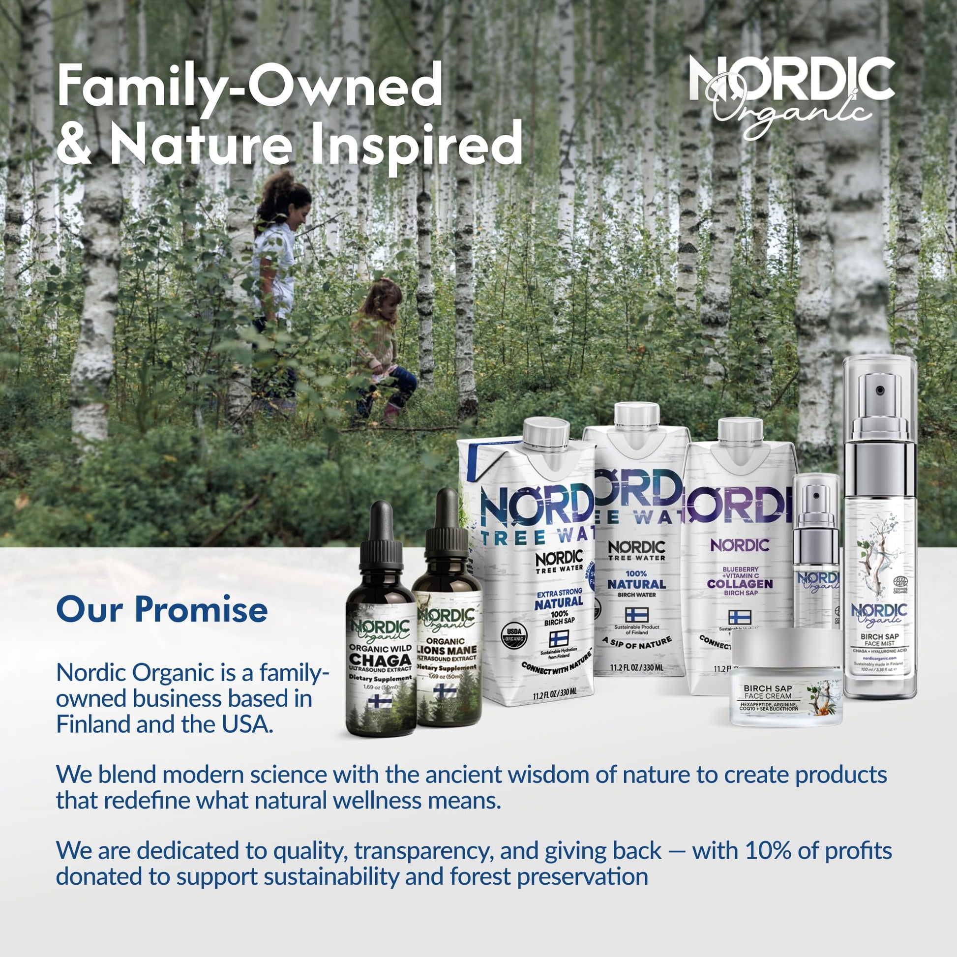 Nordic Liquid Collagen Peptide Drink, Organic Birch Sap, Wild blueberry + Vitamin C, Made in Finland - 10g Clinically Studied Grass Fed Collagen Peptides for Skin Hair Nails & Joint Support, with Silica, BPA-Free Beverage (12 Pack) Nordic Tree WaterAu supplements