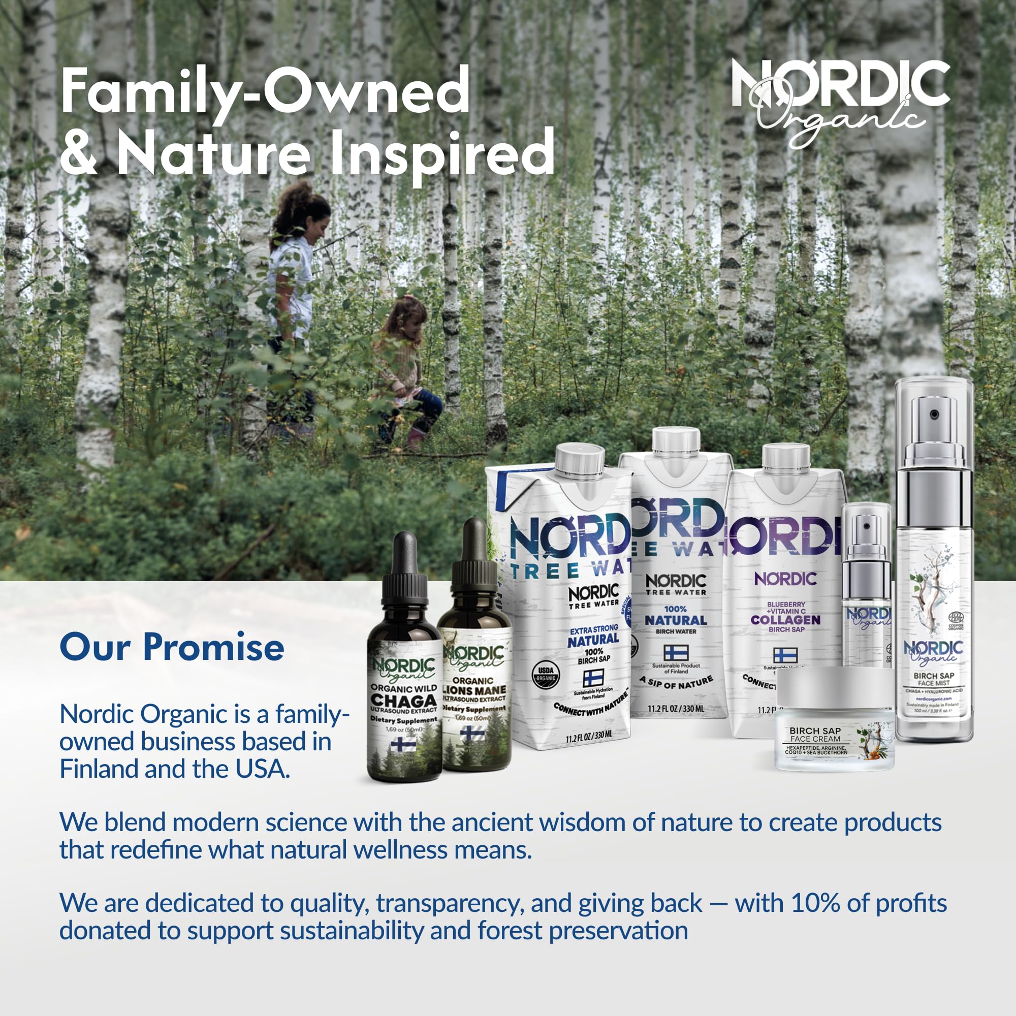 Nordic Liquid Collagen Peptide Drink, Organic Birch Sap, Wild blueberry + Vitamin C, Made in Finland - 10g Clinically Studied Grass Fed Collagen Peptides for Skin Hair Nails & Joint Support, with Silica, BPA-Free Beverage (12 Pack) Nordic Tree WaterAu supplements