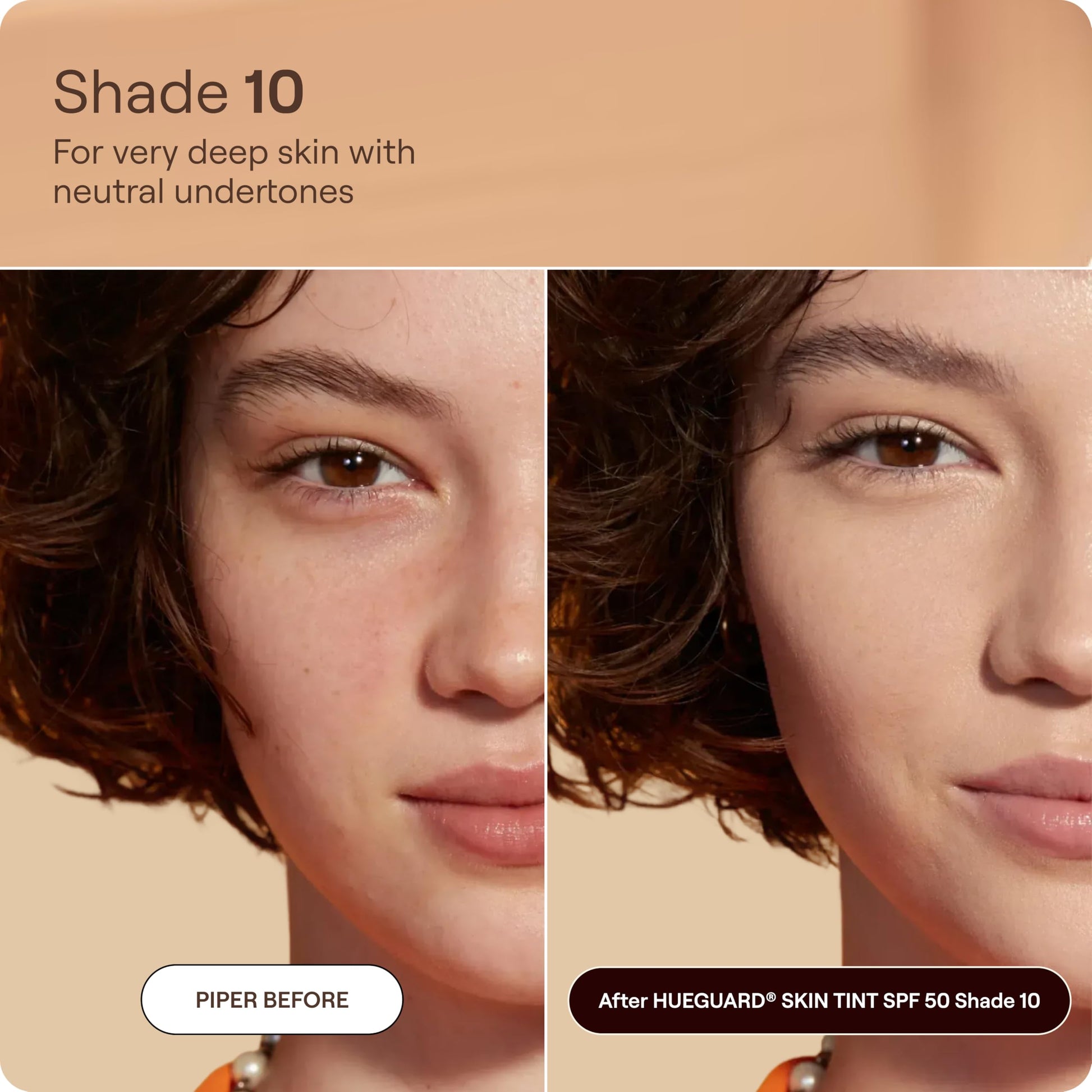 Live Tinted Hueguard Skin Tint SPF 50 - Tinted Mineral Sunscreen with Light-Medium Buildable Coverage With a Hydrating and Radiant Finish - Water and Sweat Resistant, 1.35 fl oz - Shade 10 Live TintedAu supplements