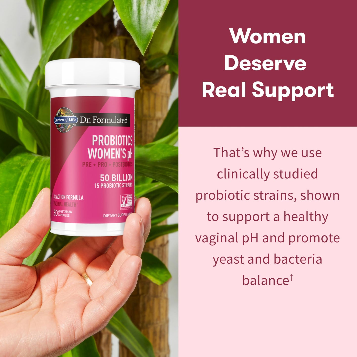 Garden of Life Dr Formulated Once Daily 3-in-1 Complete Prebiotics, Postbiotics & Probiotics for Women, PRE + PRO + POSTBIOTIC Supplement for Women’s Digestive Garden of LifeUS supplements
