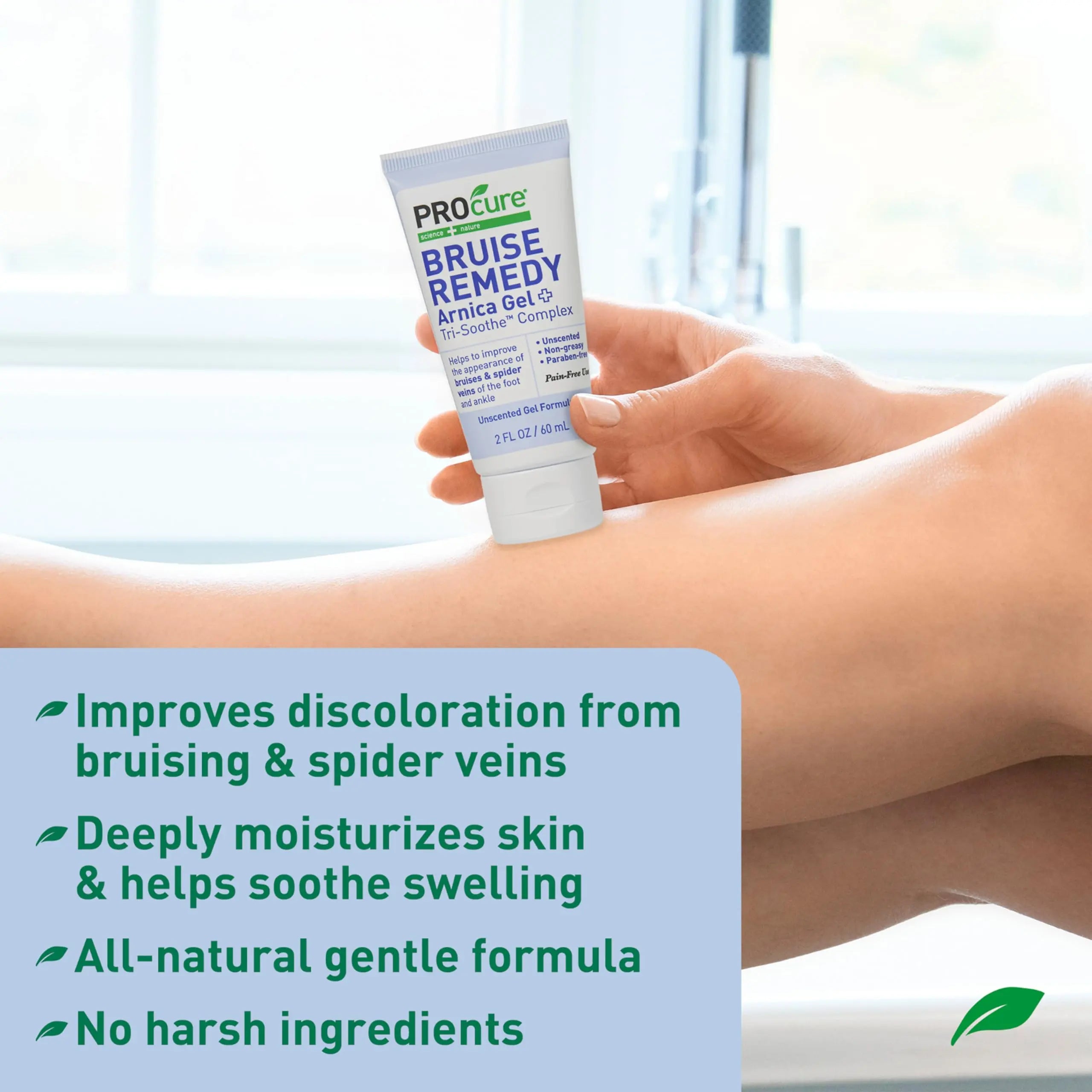 PROcure Arnica & MSM Bruise Remedy Gel – Paraben-Free, Unscented Arnica Montana Gel for Bruising, Spider Veins & Skin Discoloration – 2 Pack PROcureAu supplements