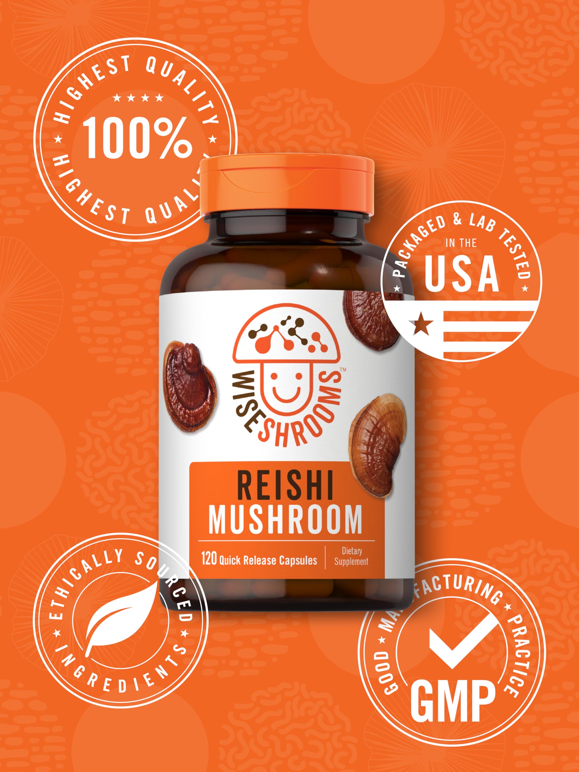 Carlyle Reishi Mushroom Capsules 5000 mg |120 Count | Non-GMO and Gluten Free Extract CarlyleAu supplements
