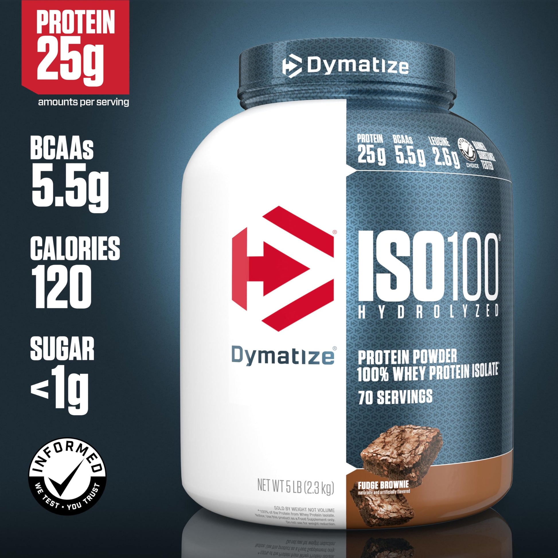 Dymatize ISO100 Hydrolyzed Protein Powder, 100% Whey Isolate Protein, 25g of Protein DymatizeUS supplements