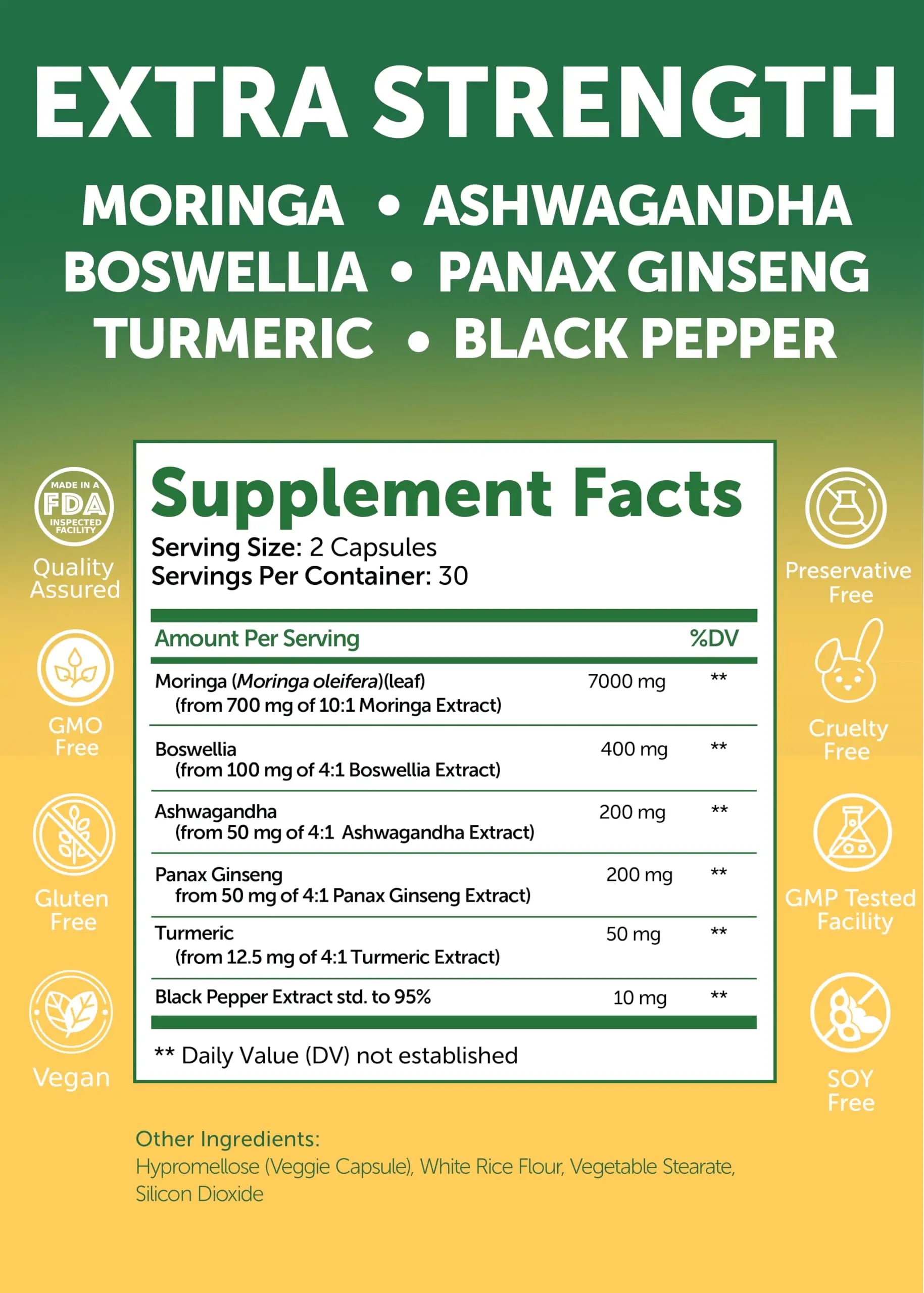 Lunakai USA Made Moringa & Sea Moss Capsules Bundle – 6-in-1 & 16-in-1 Advanced Blends – 60 Non-GMO Veggie Capsules Each Lunakainz supplements