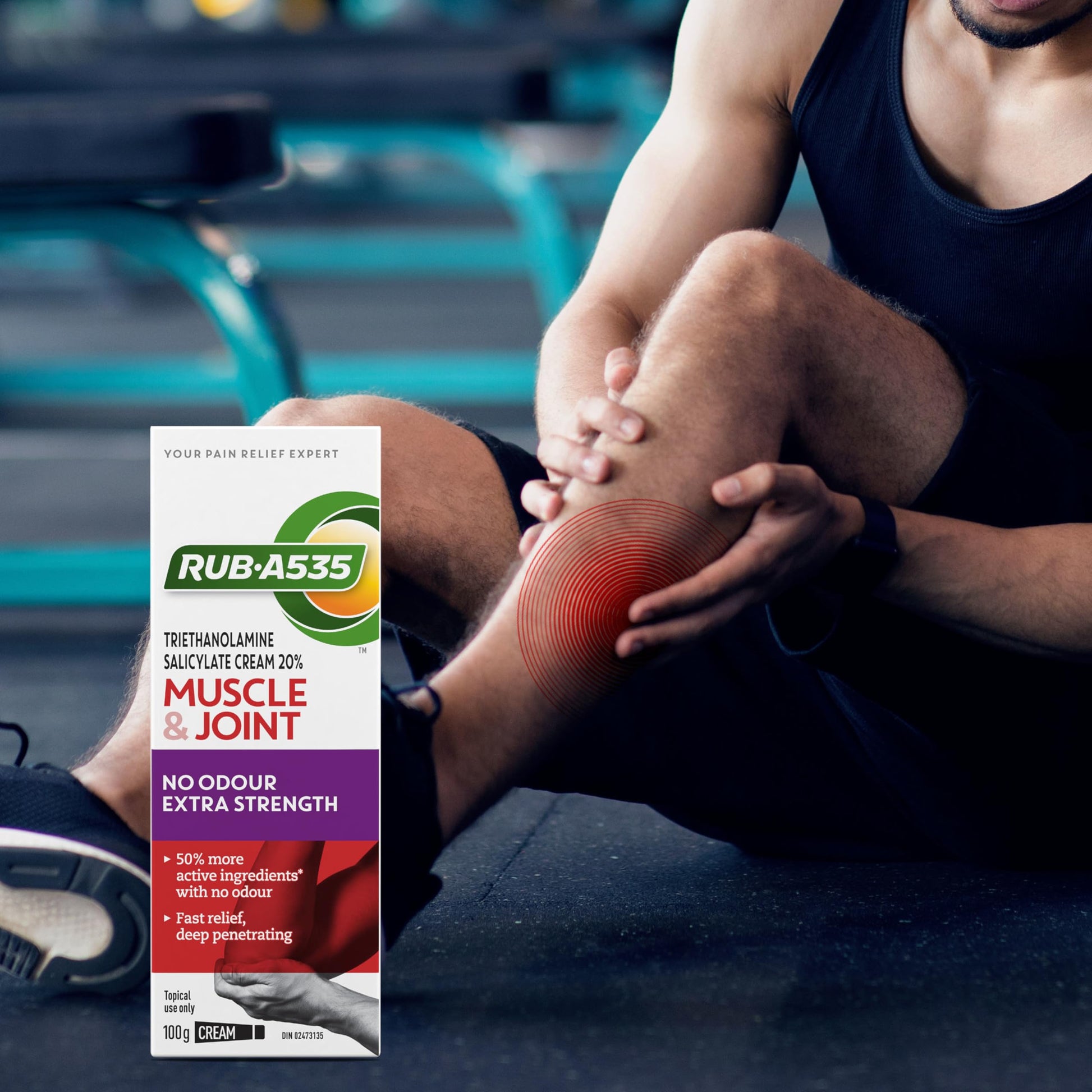 RUB A535 ULTRA STRENGTH NO ODOUR CREAM For Deep Penetrating Relief of Muscle, Joint & Arthritic Pain 100 g Rub A535Au supplements