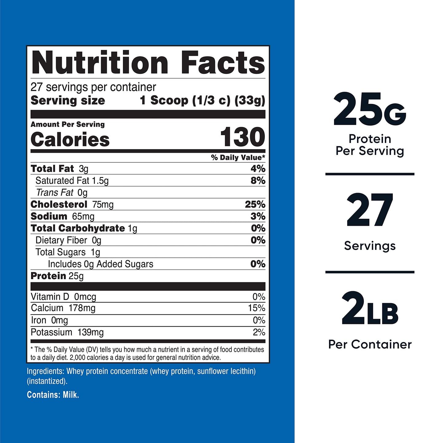 Nutricost Whey Protein Concentrate (Unflavored) 2LBS - Gluten Free & Non-GMO NutricostUS supplements