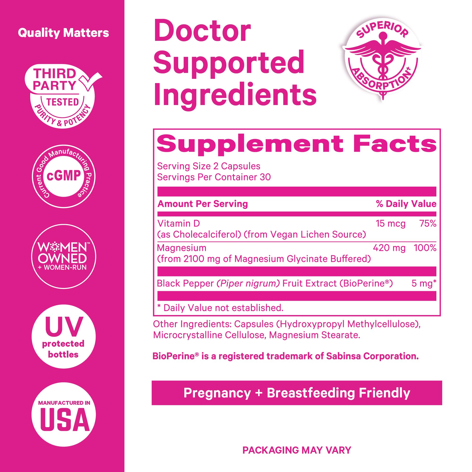 Pink Stork Mood and Stomach Relief Bundle - Magnesium Glycinate and Organic Peppermint Sweets for Morning Sickness and Motion Sickness, Mood Support Pink StorkAu supplements