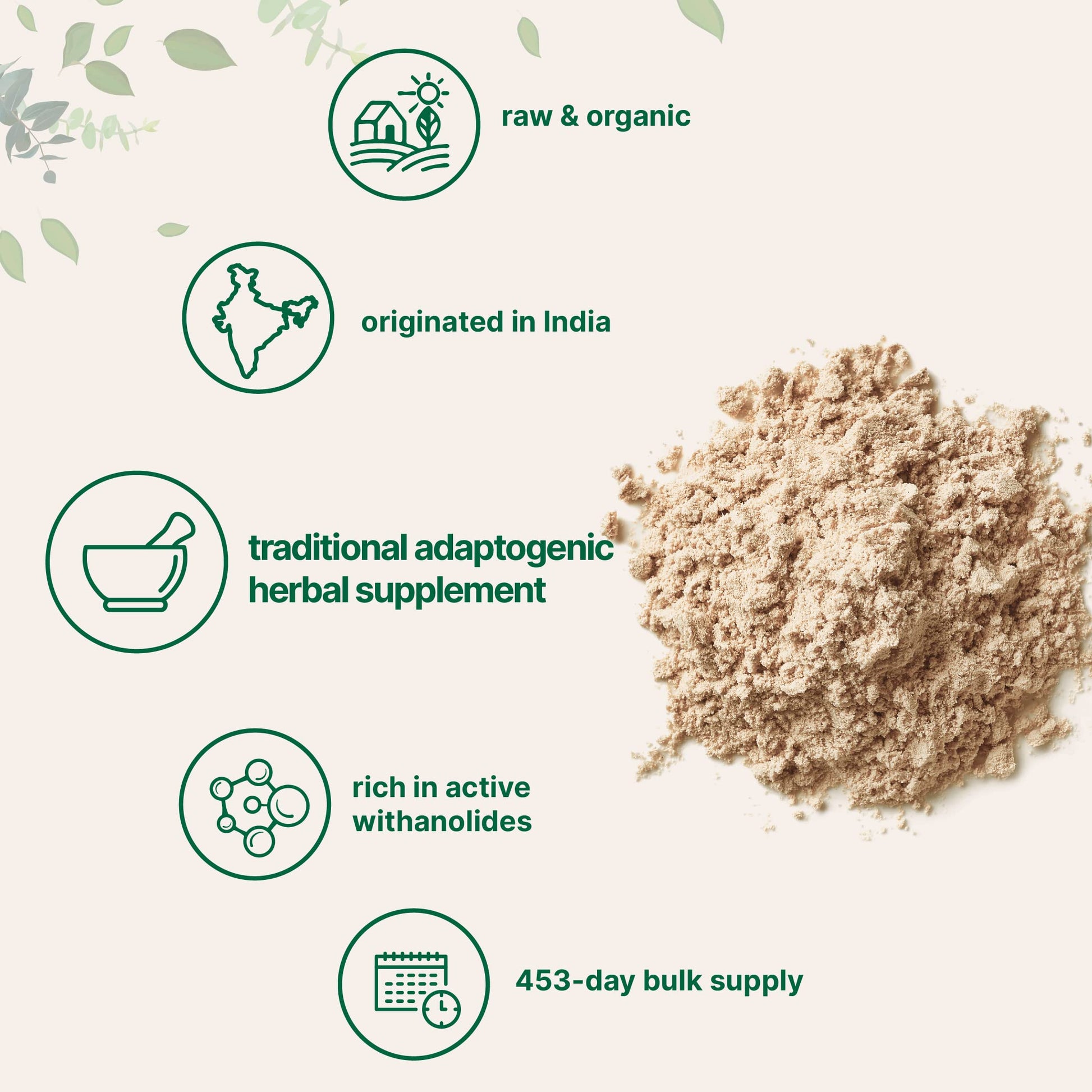 Micro Ingredients Organic Ashwagandha Root Powder | 2 Pound, No Filler, No Additives, Highly Purified | Active Withanolides, Adaptogenic Ayurvedic Herbal Supplements, Gluten Free, India Origin Micro IngredientsAu supplements