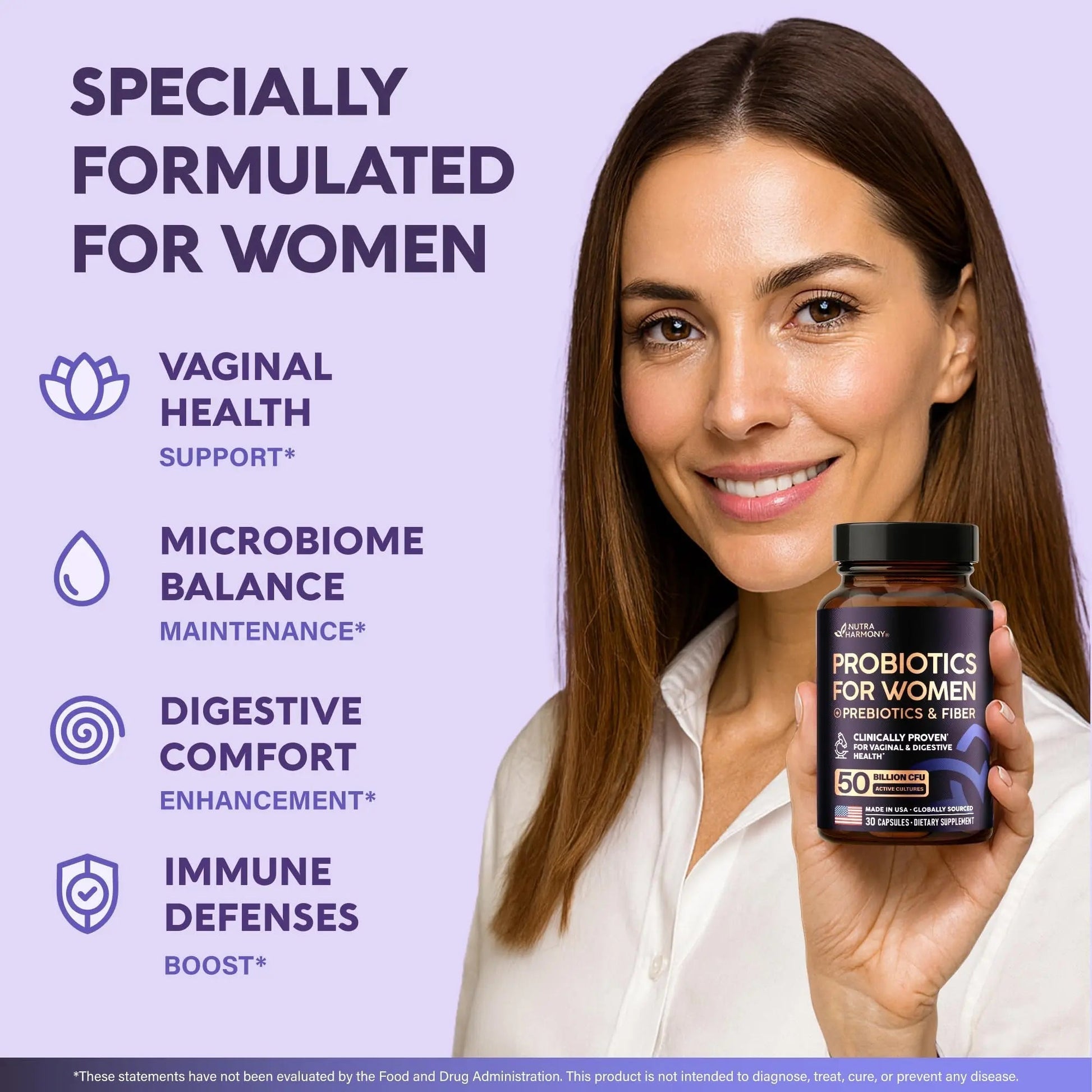 NUTRAHARMONY Multivitamins & Probiotics for Women NUTRAHARMONYAu supplements