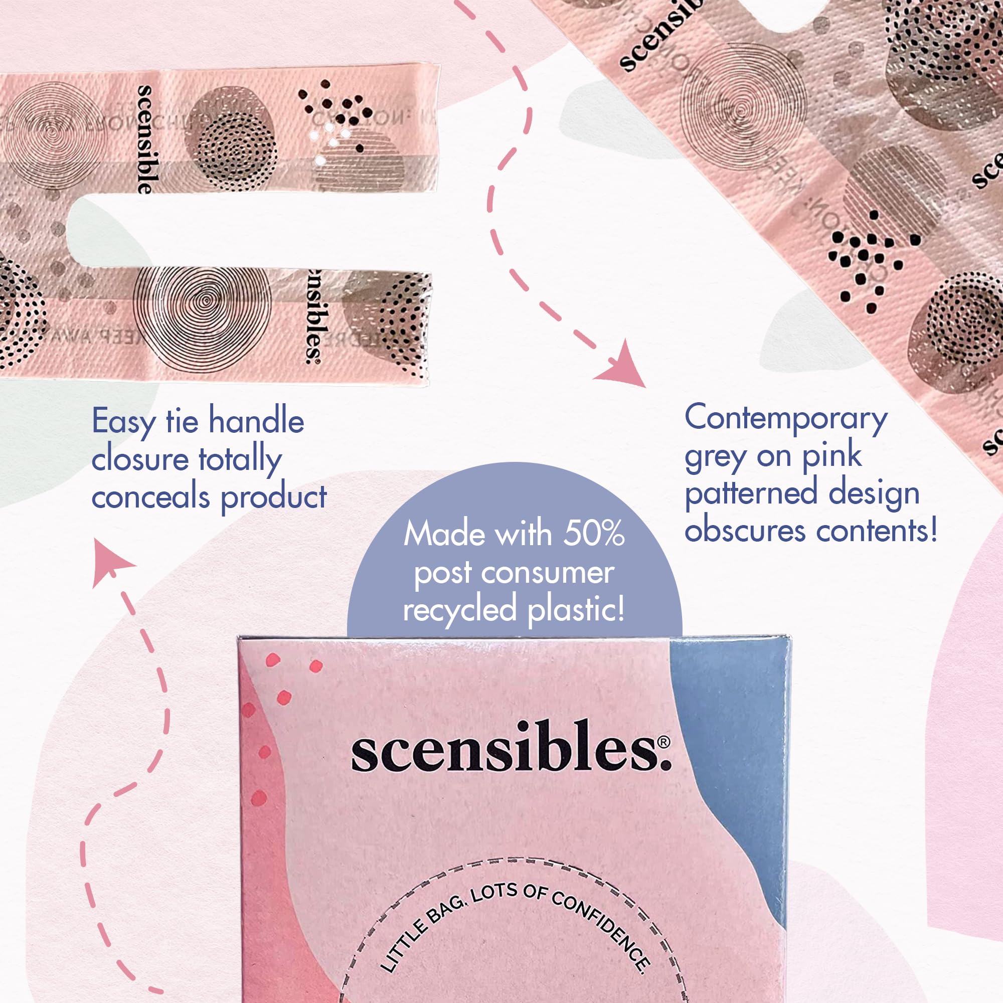 Scensibles Personal Care Disposal Bags (50 Count) - For Tampons, Pads, Liners, Condoms & More SCENSIBLESAu supplements
