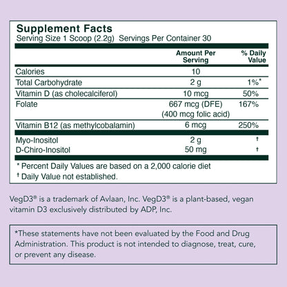 Rael Hormone Balance for Women, Myo Inositol Powder - Myo-Inositol & D-Chiro Inositol RaelUS supplements