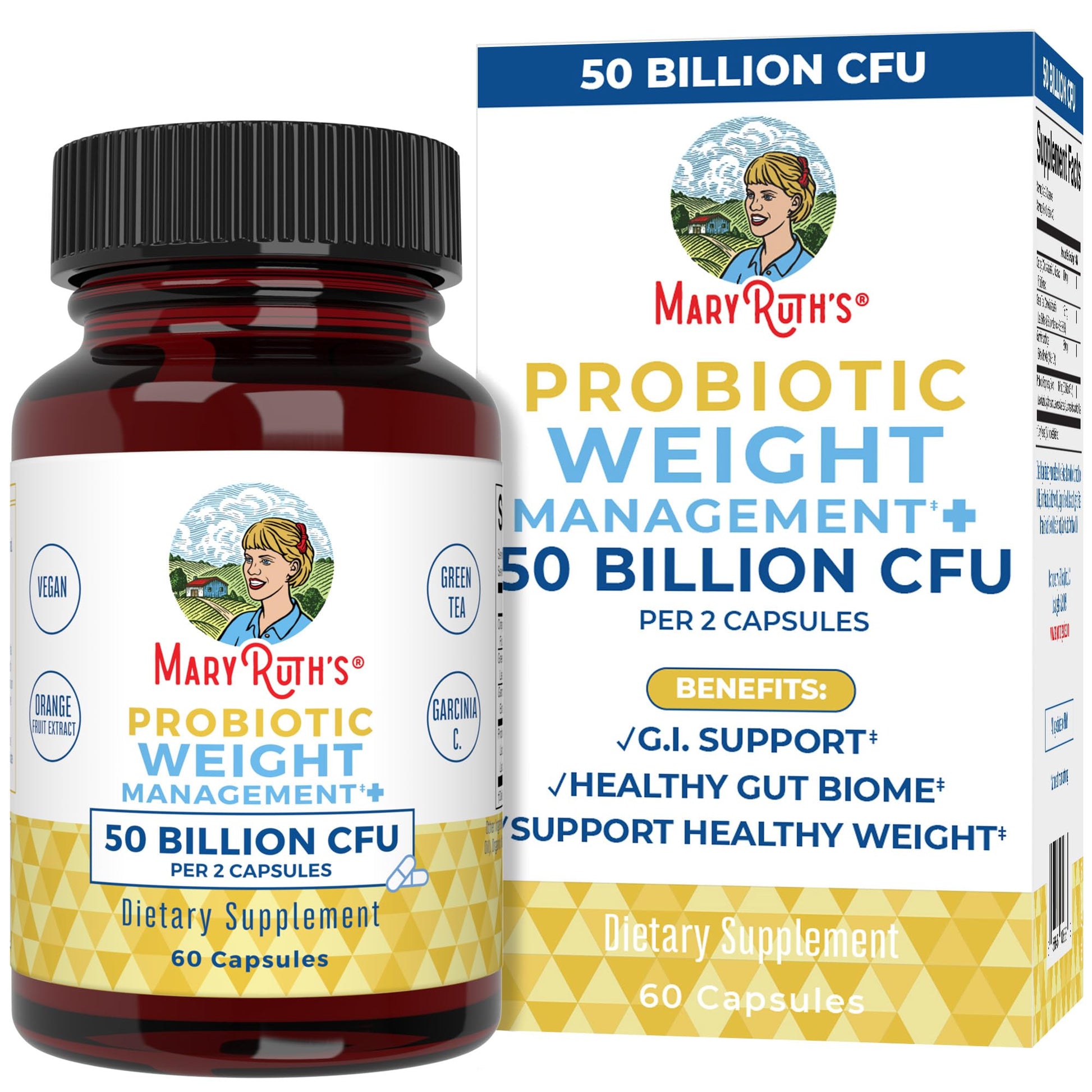 MaryRuth Organics Probiotics Capsule for Women & Men | Weight Management | Digestive MaryRuth OrganicsUS supplements