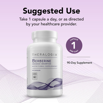 Theralogix Berberine Enhanced Absorption - 90-Day Supply - Made with Berberine TheralogixUS supplements