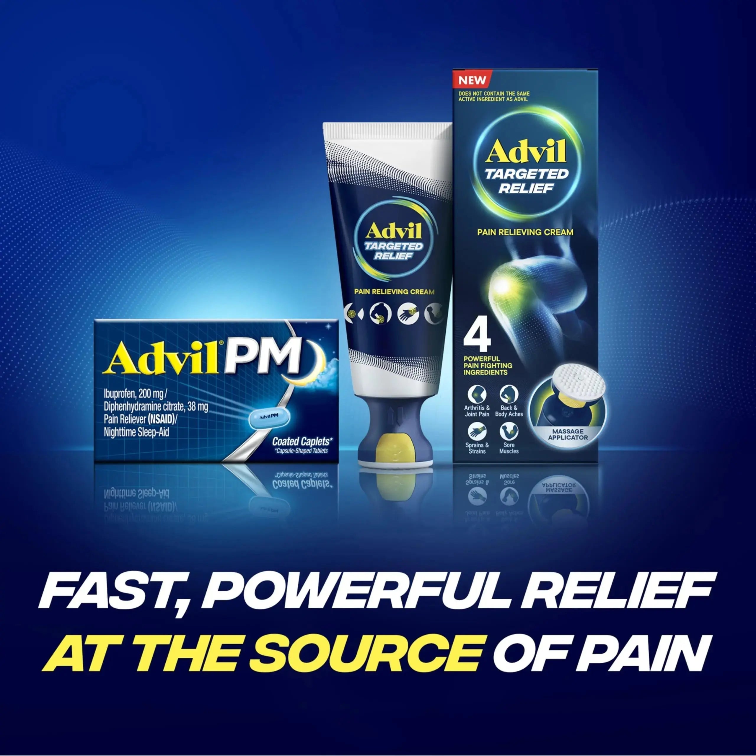Advil PM Pain Reliever and Nighttime Sleep Aid, Pain Medicine with Ibuprofen for Pain Relief and Diphenhydramine Citrate for A Sleep Aid - 120 Coated Caplets (Pack of 2) AdvilAu supplements