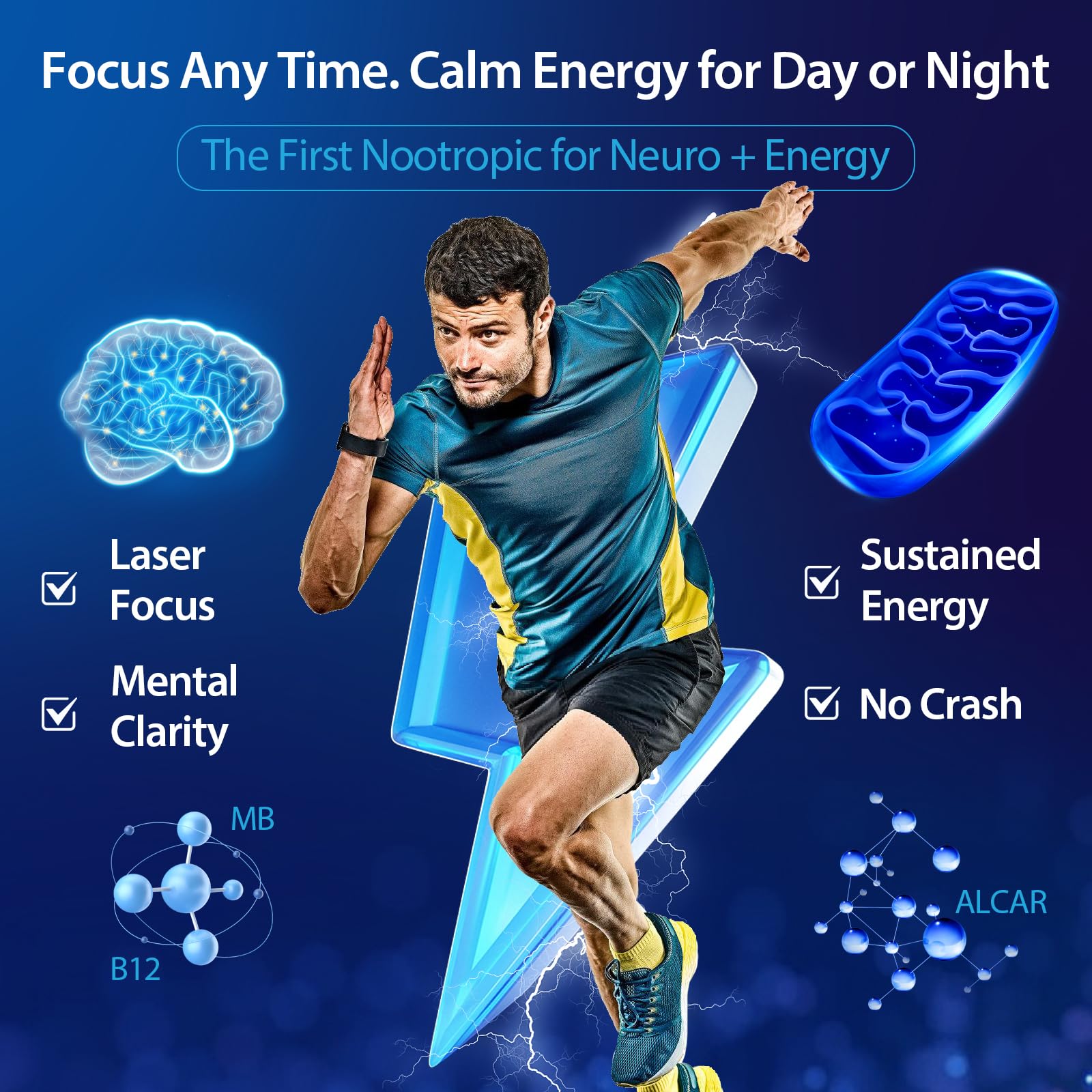 Methylene Blue Drops for Humans, 1% USP Grade – Dropper-Free No-Touch Bottle, Brain Supplement for Memory and Focus – Fast-Acting Nootropic with Methyl B12 & ALCAR – Caffeine-Free, Mint Flavor, 2oz YLVARIN THORIAAu supplements