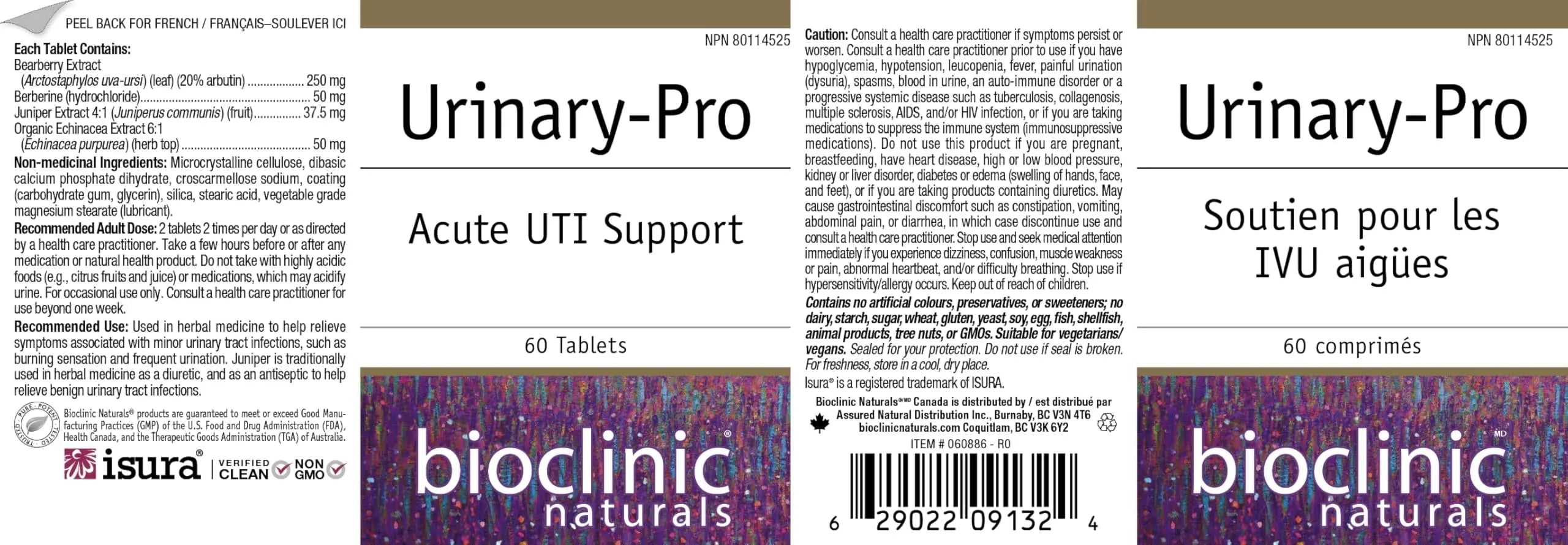 Bioclinic Naturals Urinary-Pro 60 Tablets Bioclinic NaturalsAu supplements