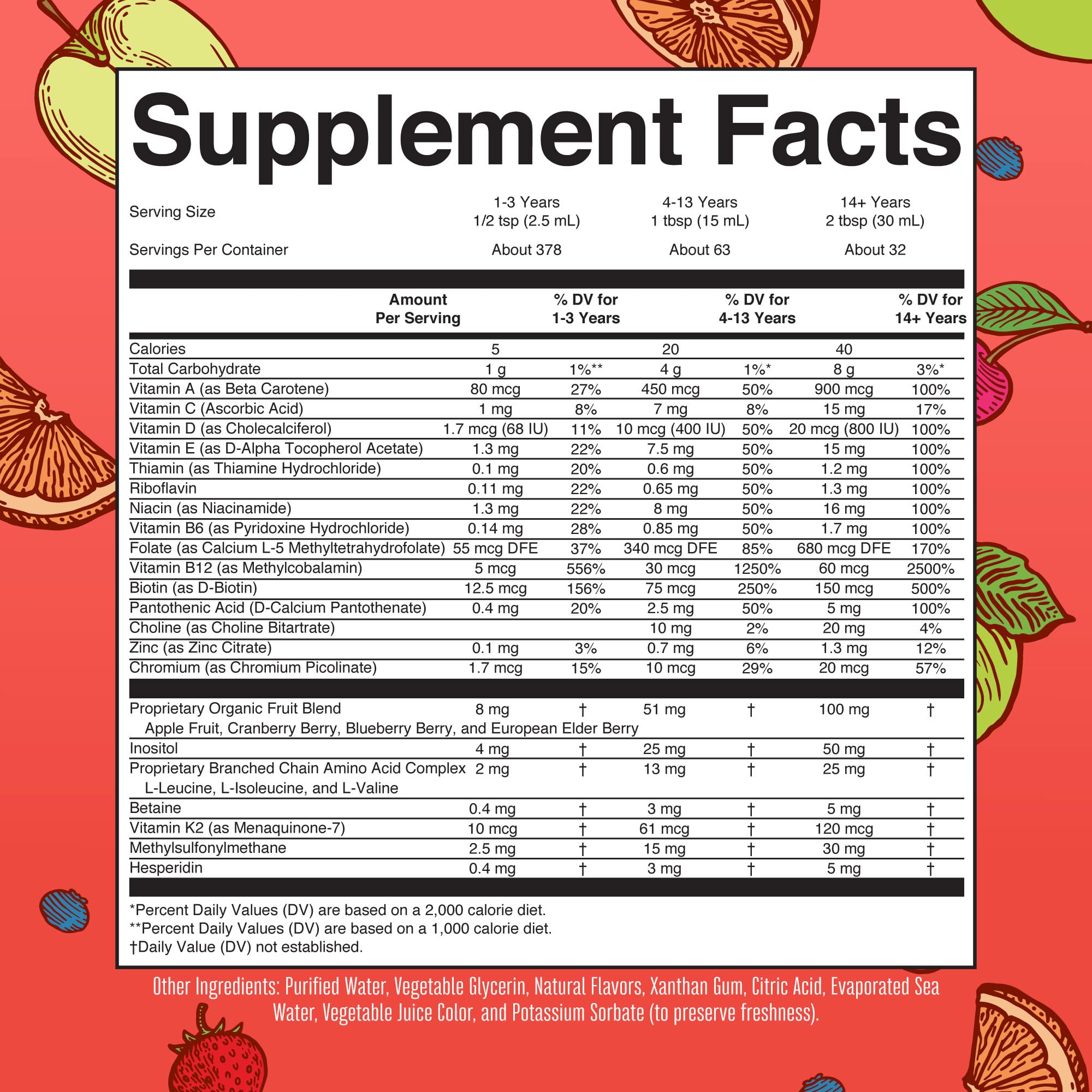 MaryRuth Organics Liquid Morning Multivitamin Essentials+ | Vitamin A C D E B6 B12 Biotin Zinc, Mens Womens Multivitamin, Immune Support, Beauty | Sugar Free | Vitamins for Ages 1+ | Vegan | 32 Fl Oz MARYRUTH'SUS supplements