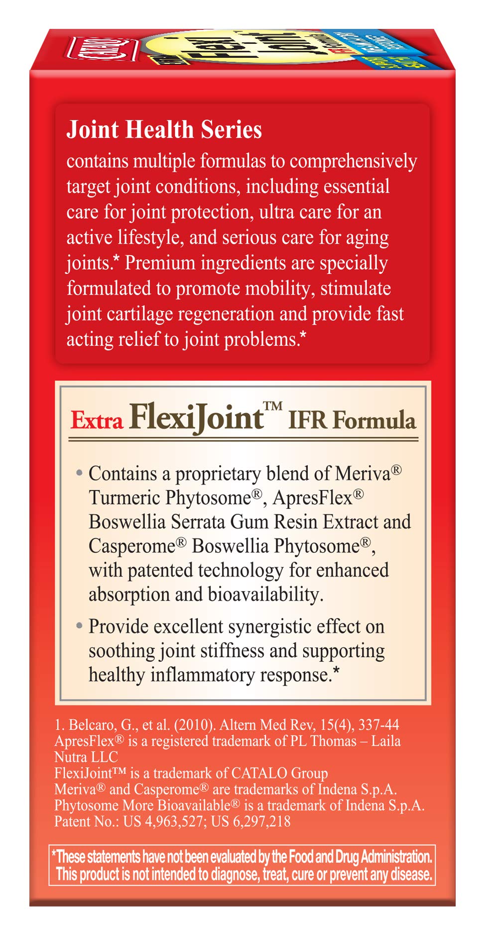 CATALO Extra FlexiJoint IFR Formula – with Meriva Turmeric Phytosome, ApresFlex & Casperome Boswellia – 60 Capsules CATALOAu supplements