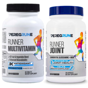 PEREGRUNE Runner Multivitamin & Joint Support Supplement | Antioxidants, Complete B-Complex & Probiotics to Support Energy PEREGRUNEAu supplements