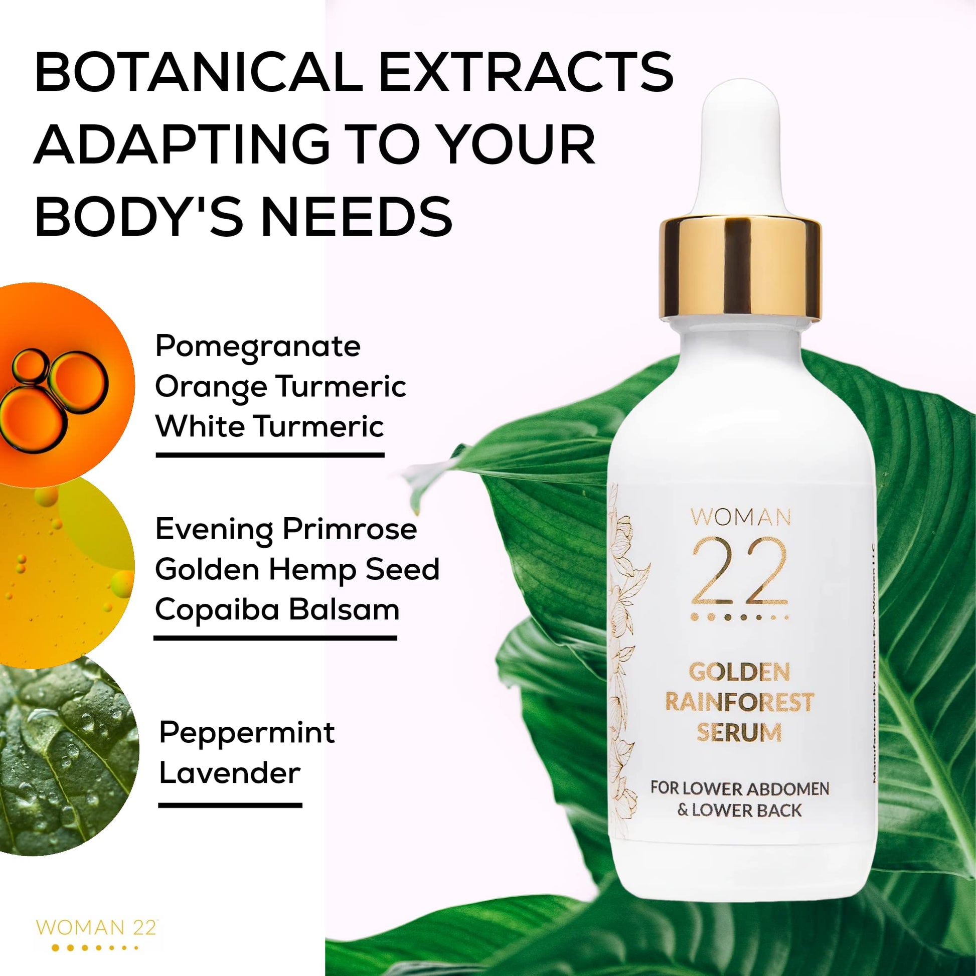 Topical Soothing Serum for Difficult Periods, Cramps, Bloating & more. Apply Lower Abdomen Woman 22Au supplements