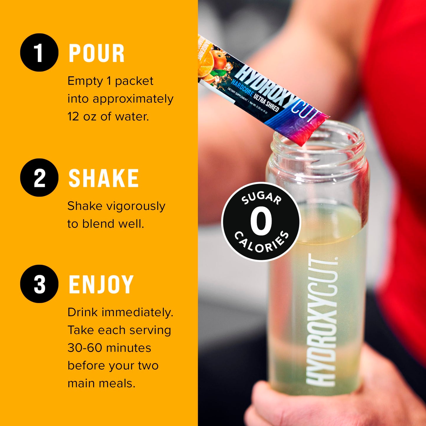 Hydroxycut Hardcore Ultra Shred Drink Sticks,Meta-Energy Drink Powder Metabolic Energy HydroxycutUS supplements