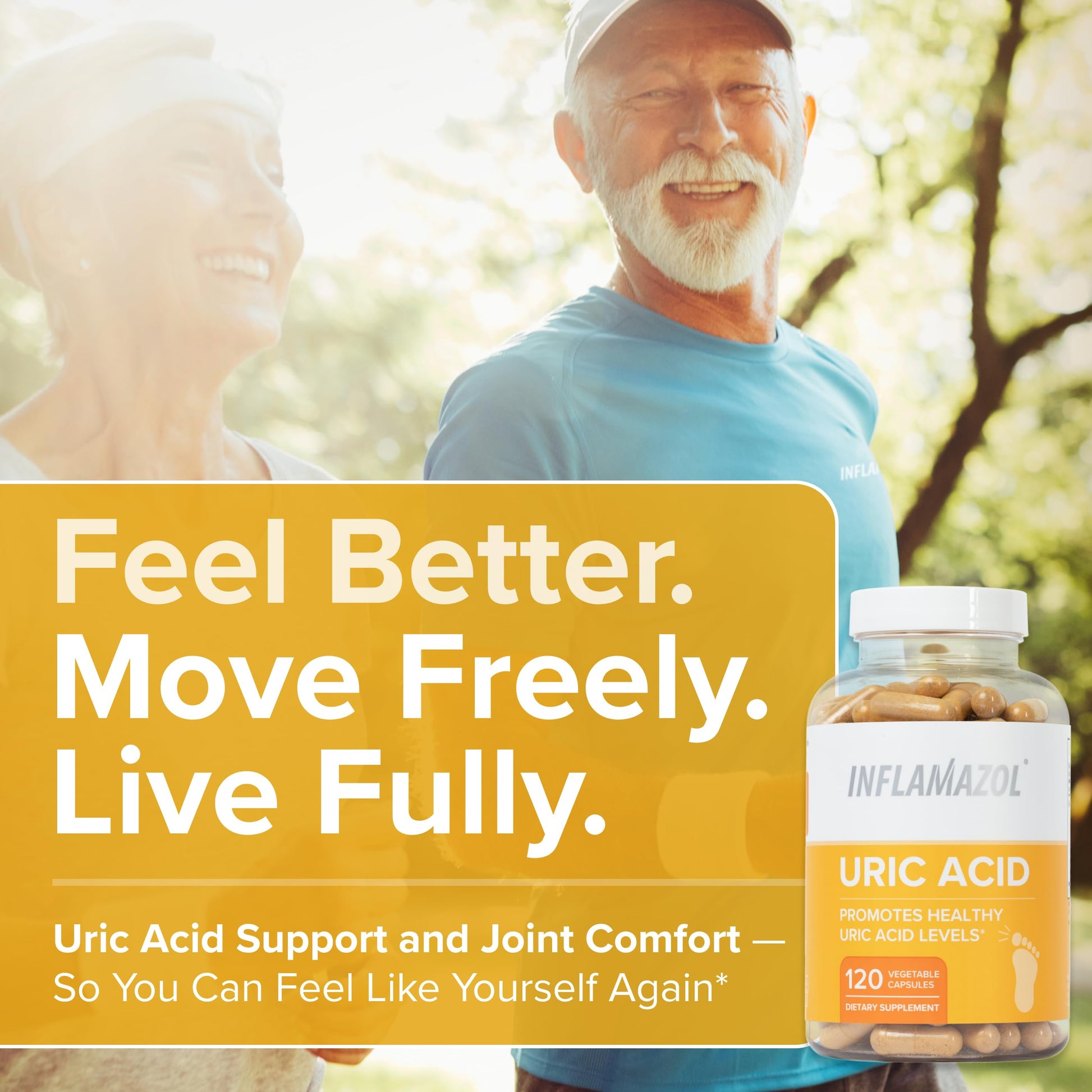 Inflamazol Uric Acid Cleanse – Premium Uric Acid Flush with Tart Cherry, Turmeric & Celery Seed for Joint & Uric Acid Support – Joint Supplements for Men & Women – 120 Capsules InflamazolAu supplements