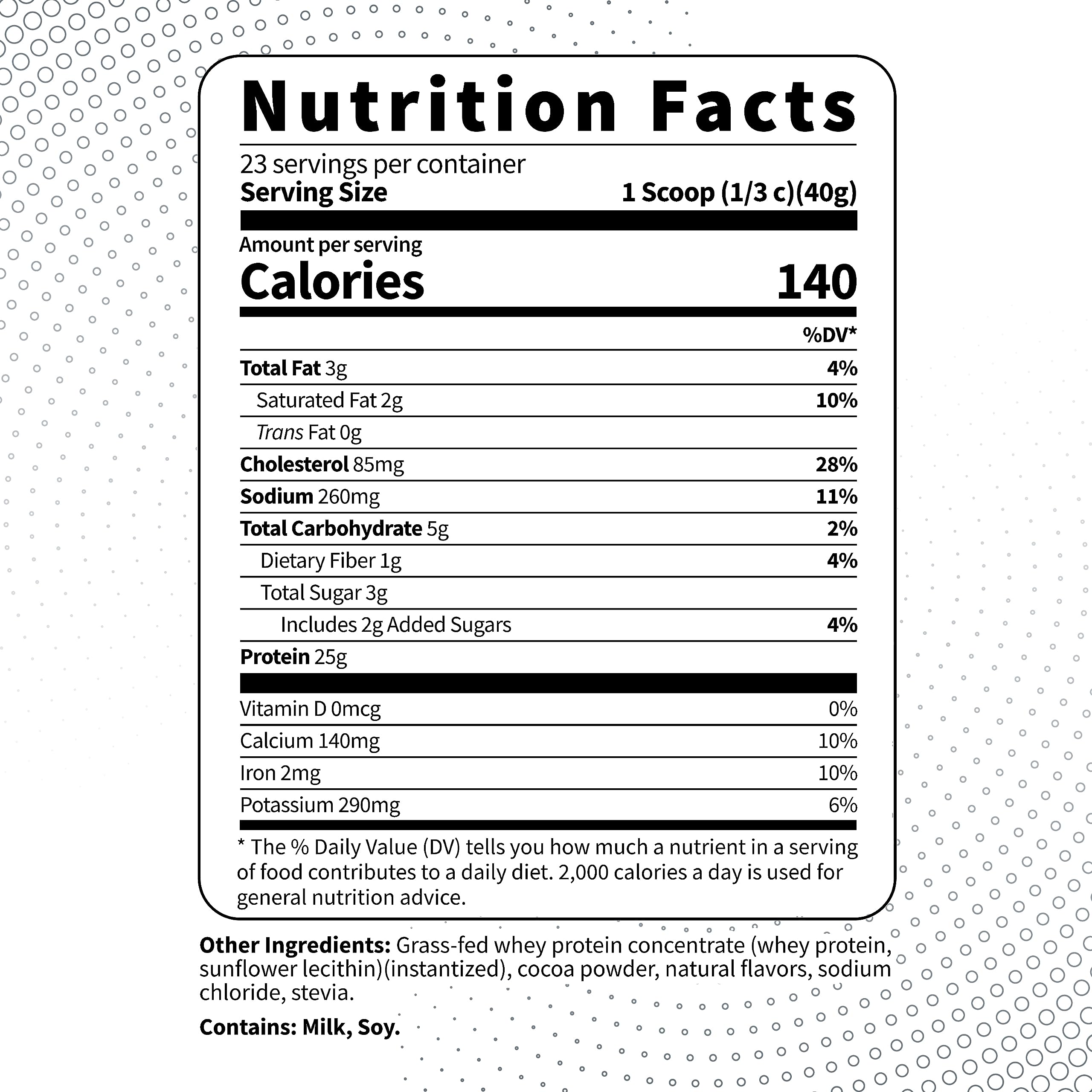 Type Zero Grass Fed Whey Protein Concentrate Powder (Chocolate, 2LBS) - Gluten Free Type ZeroUS supplements