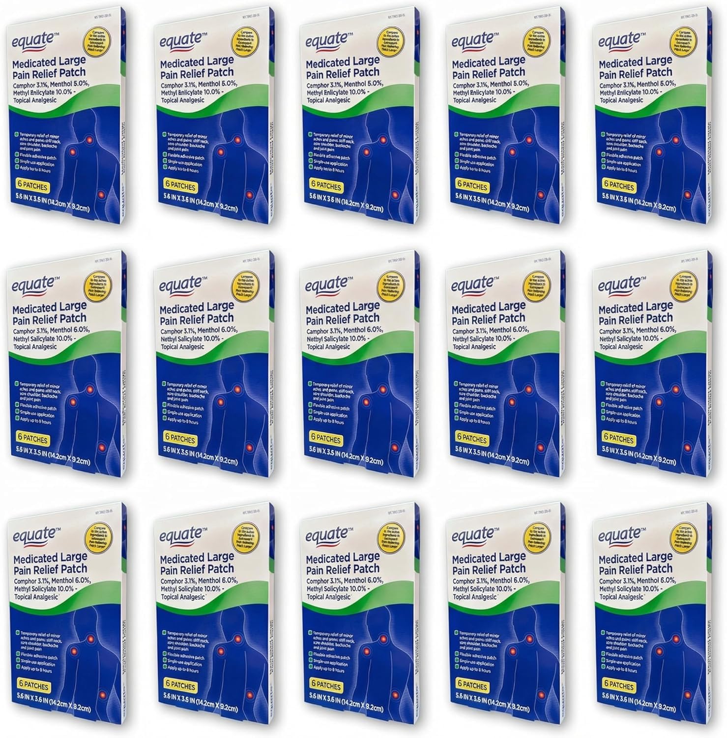 FUSION SHOP STORE Smart choices, meaningful life! Topical Patch with Menthol, Camphor, Methyl salycilate, 6 Count (Pack of 15) FUSION SHOP STORE Smart choices, meaningful life!Au supplements