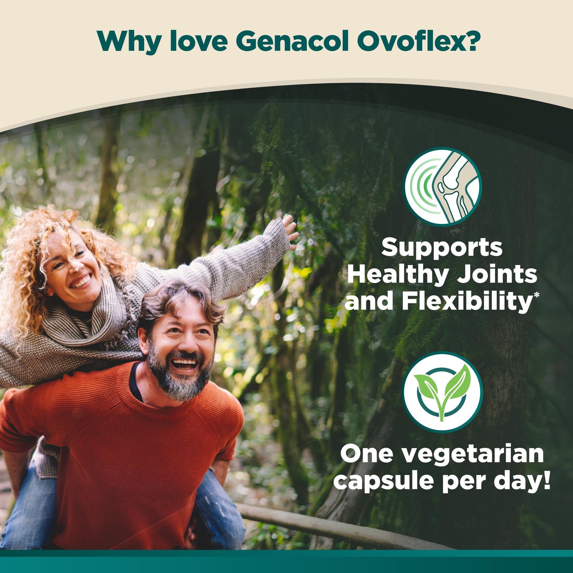 Genacol Ovoflex – Natural Eggshell Membrane Supplement, Support Healthy Joints & Flexibility, Vegetarian Solution for Joint Care, Results in 7 Days, Value Pack, 60 Capsules (60-Day Supply) GenacolAu supplements