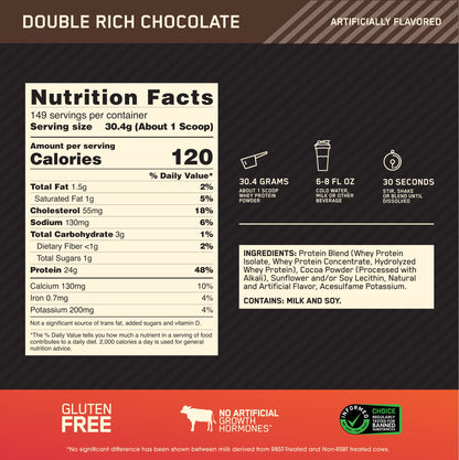 Optimum Nutrition Gold Standard 100% Whey Muscle Building and Recovery Protein Powder Optimum NutritionUS supplements