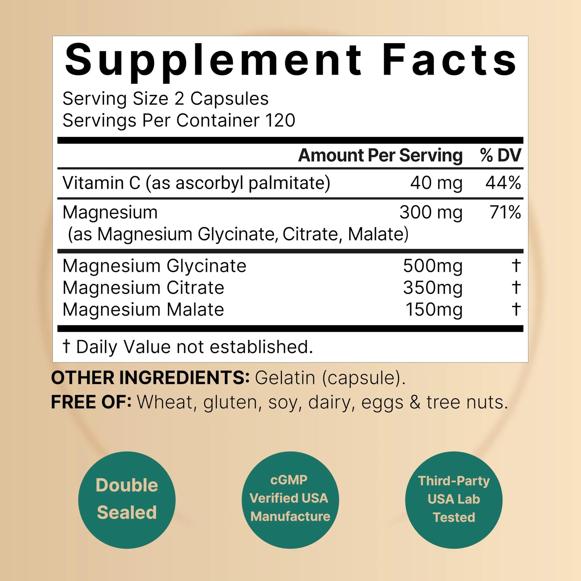 NatureBell Magnesium Complex for Women & Men 1,000mg Per Serving – 240 Capsules – Triple Magnesium Complex with Glycinate, Citrate & Malate – Chelated & Purified – Non‑GMO, Filler Free NatureBellnz supplements
