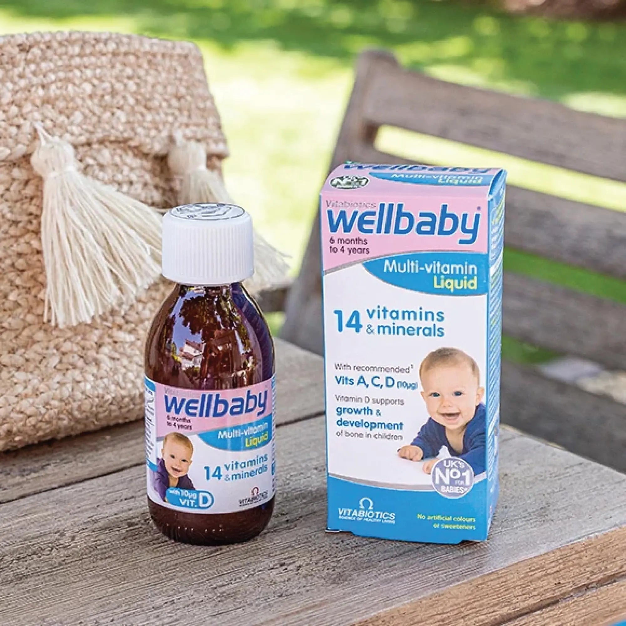 Vitabiotics Wellbaby Multi-Vitamin Liquid - Immune System Multivitamin for Infants and Babies Ages 6 Months to 4 Years - 150mL WELLBABYAu supplements