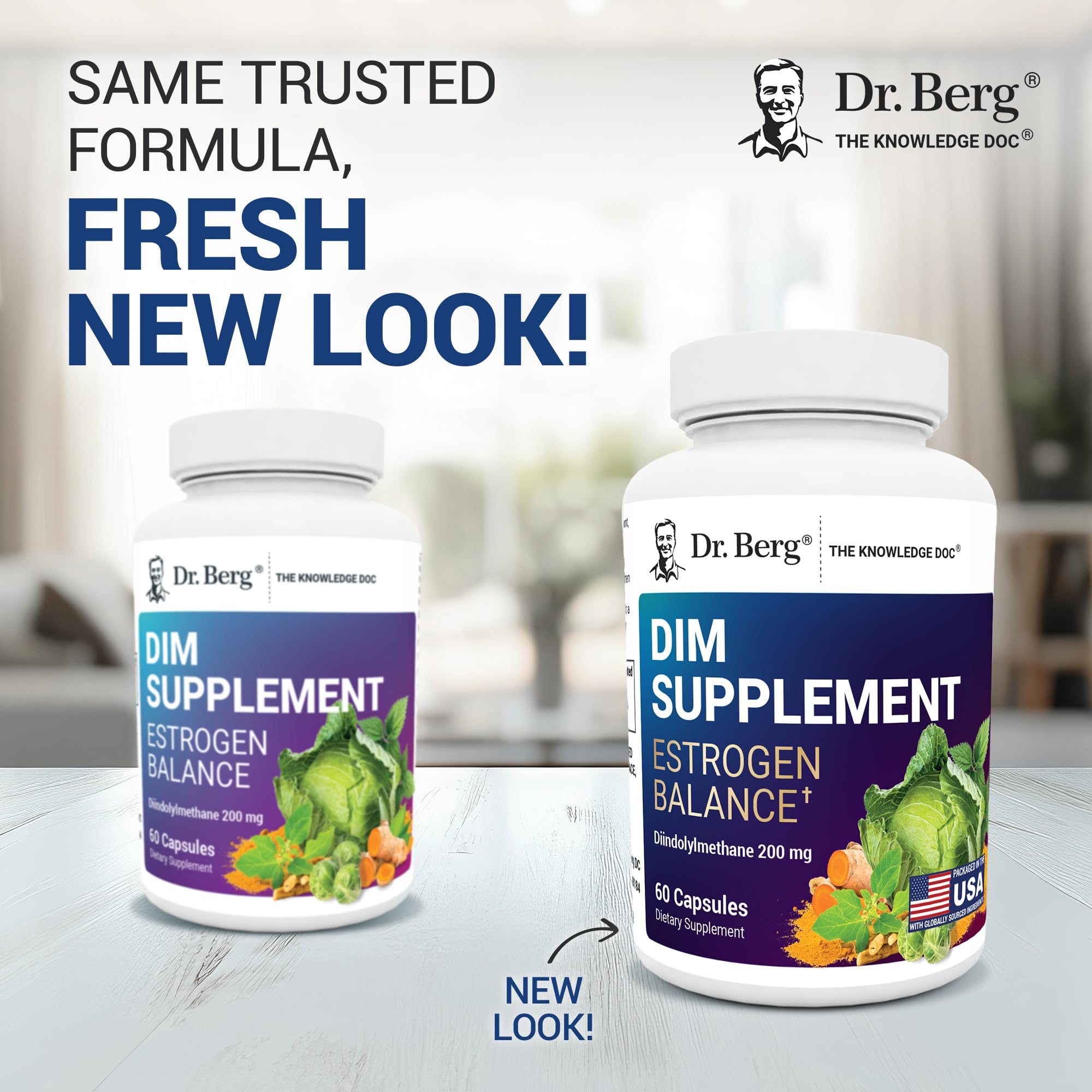 Dr. Berg DIM Supplement Estrogen Balance - Original Estrogen Supplement for Women with Diindolylmethane for Menstrual Symptoms & Menopause Relief & Black Pepper for Enhanced Absorption - 60 Capsules Dr. Berg NutritionalsAu supplements