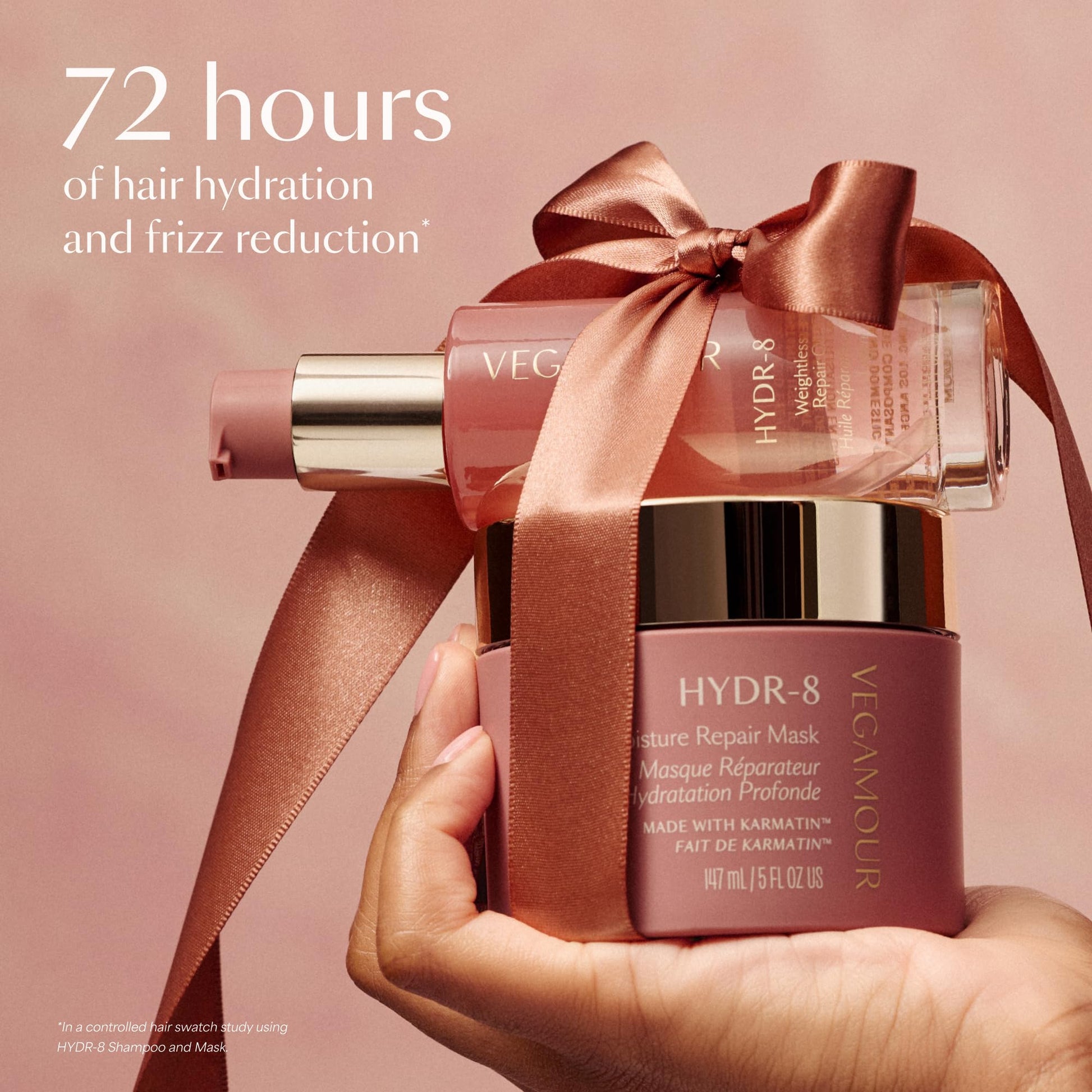 VEGAMOUR HYDR-8 Restorative Ritual Kit - Deep Hydrating Hair Mask, Repair Oil, and Leave In Conditioner Gift Set - $130 Value VEGAMOURAu supplements