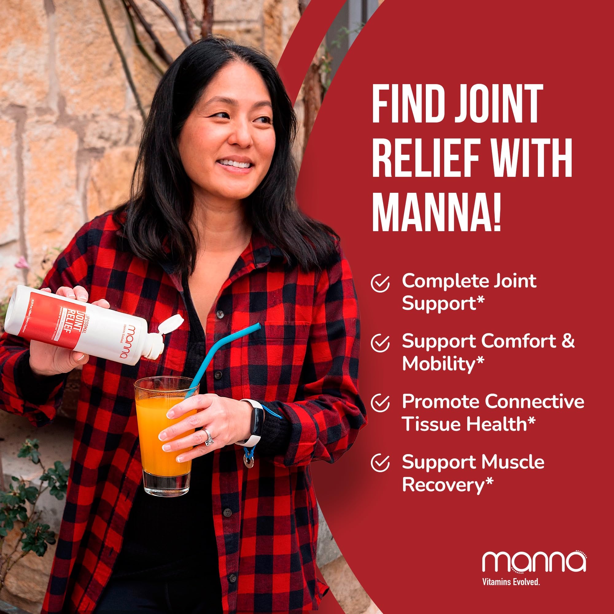 Manna Vitamins Evolved Liposomal Joint Relief Supplement for Women, Men Includes Curcumin, Glucosamine, Chondroitin, Quercetin for Joint Health, Swelling, Aches, Increase Range of Motion, Mobility Manna Vitamins EvolvedAu supplements
