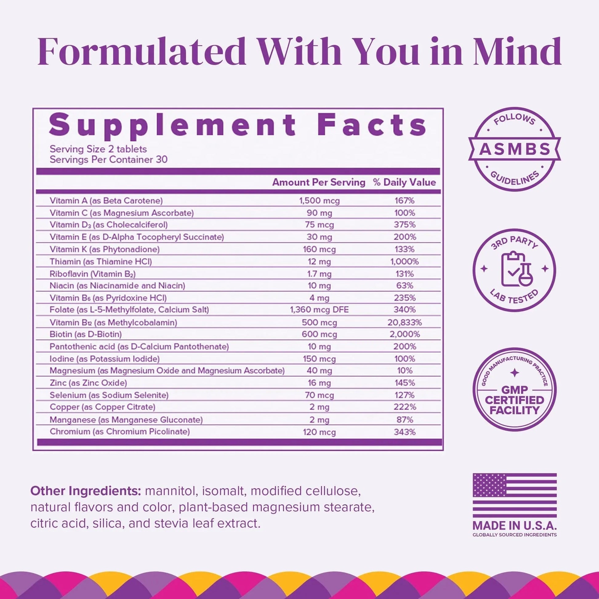 BariMelts Multivitamin, 60 Fast-Dissolving Tablets (1-Month Supply), Sugar-Free Bariatric Multivitamin for Women, Natural Fruit Flavor BariMeltsAu supplements
