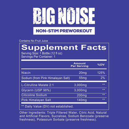 REDCON1 Big Noise RTD Pre Workout Drink, Rainbow Candy - Caffeine-Free Ready-to-Drink REDCON1US supplements