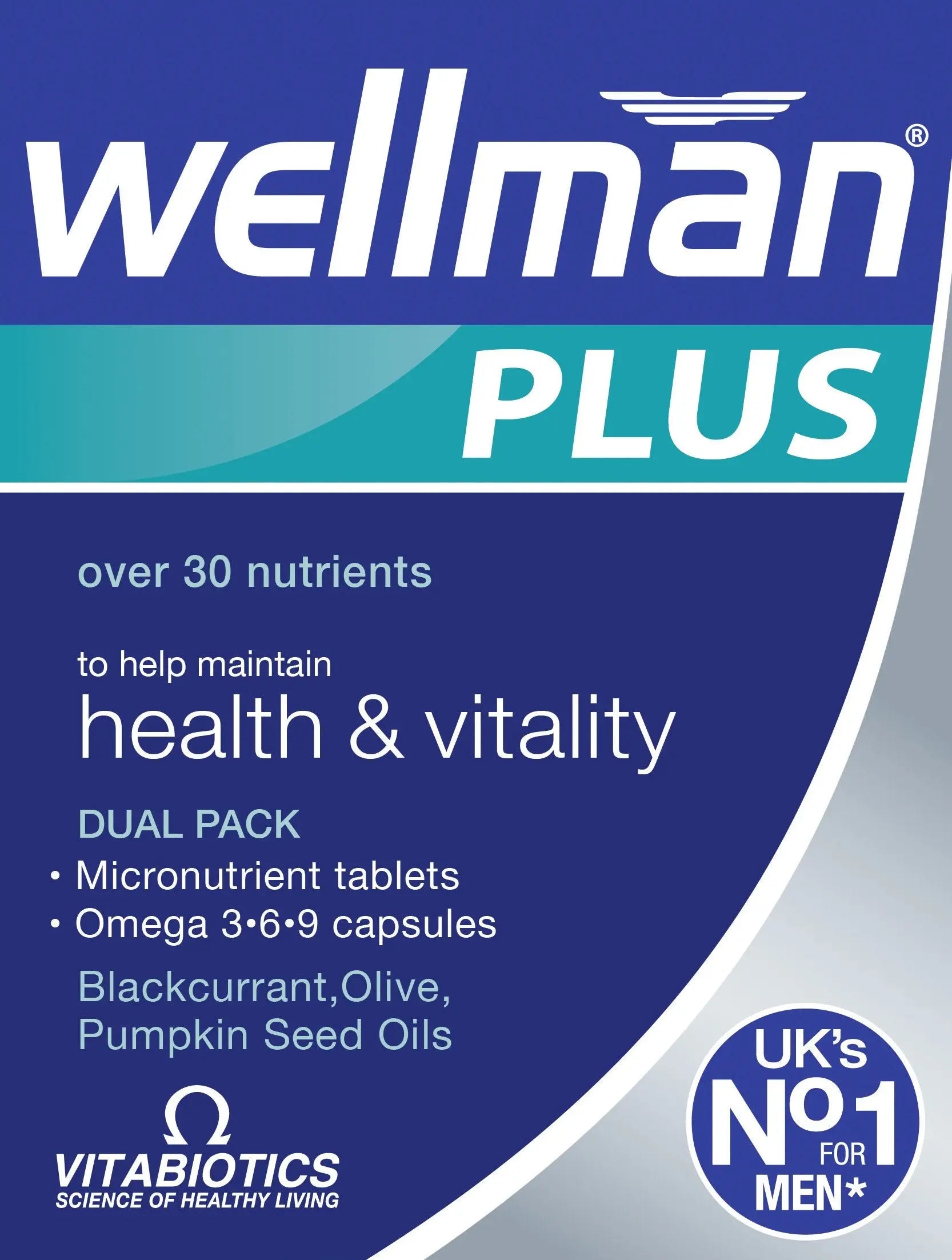Vitabiotics Ltd Vitabiotics Wellman Plus, 56 Tablets/Capsules WellmanAu supplements
