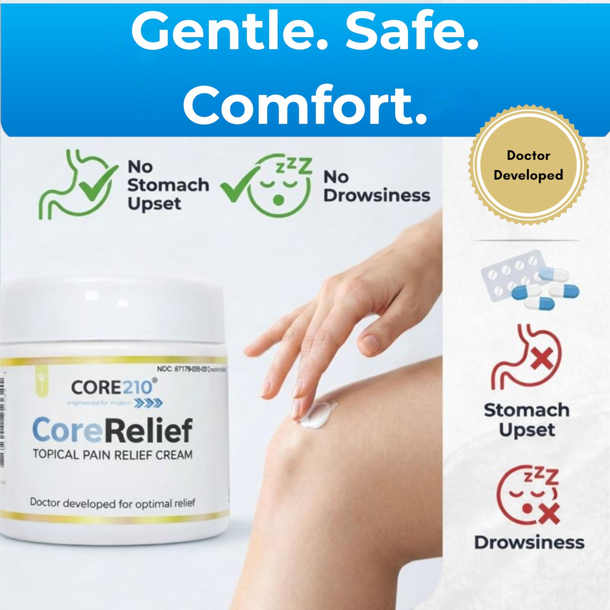 CopperJoint CoreRelief 2oz - Joint Pain Relief Cream for Knee, Neck, Hip, Shoulder & Simple Backache, Arthritis Cream Pain Reliever, Daily Cooling Non-Greasy Menthol Sore Muscle Rub CopperJointAu supplements