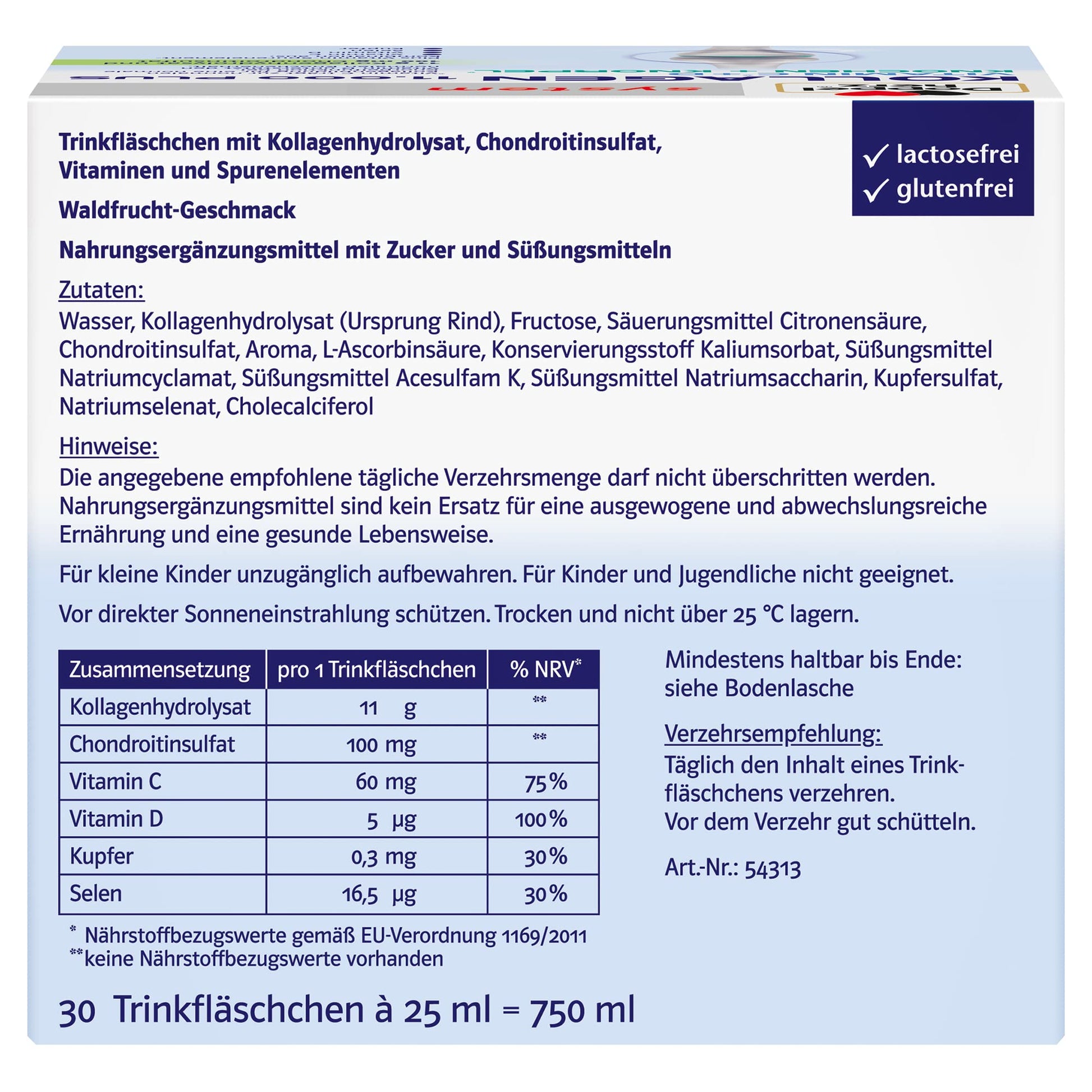 Doppelherz collagen 11,000 ampoules, 30 x 25 ml, PZN:7625039 My StoreAu supplements