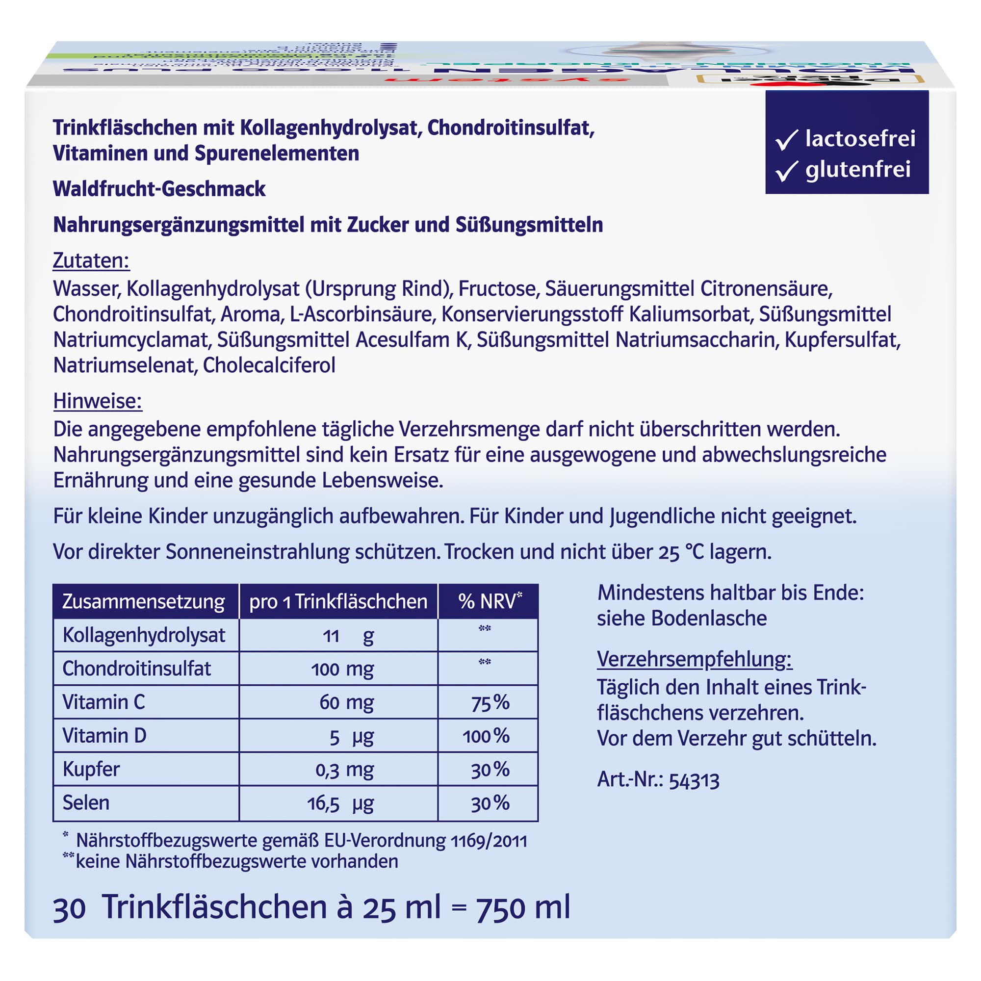 Doppelherz collagen 11,000 ampoules, 30 x 25 ml, PZN:7625039 My StoreAu supplements