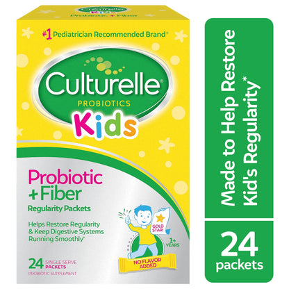 Culturelle Kids Probiotic + Fiber Packets (Ages 3+) - 24 Count - Digestive Health & Immune CulturelleUS supplements